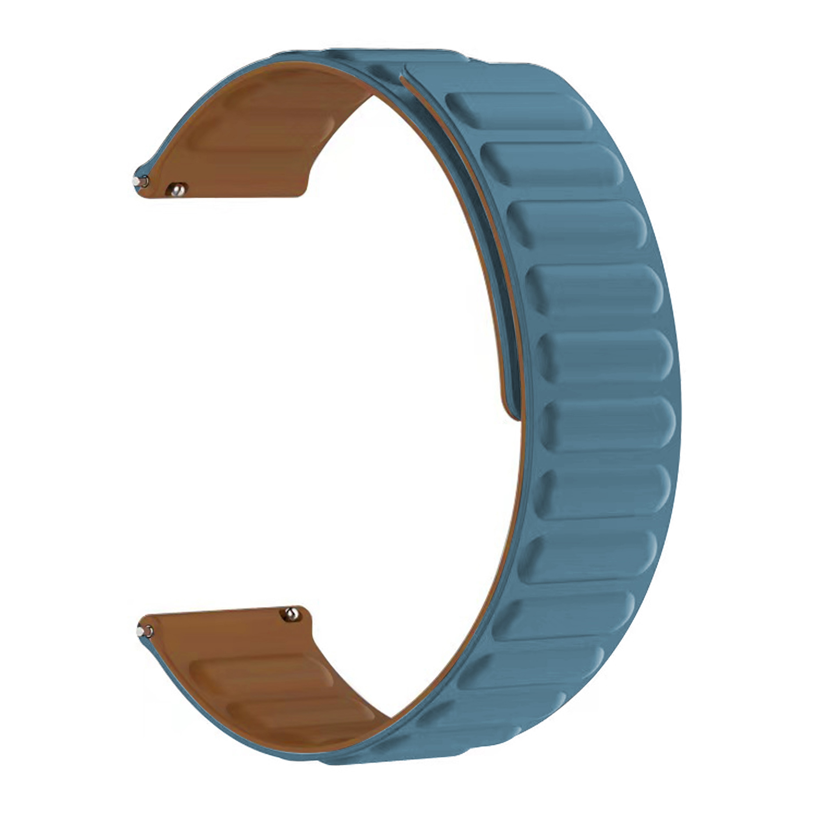 Bracelet magnétique en silicone Samsung Galaxy Watch 4 Classic 46mm, bleu