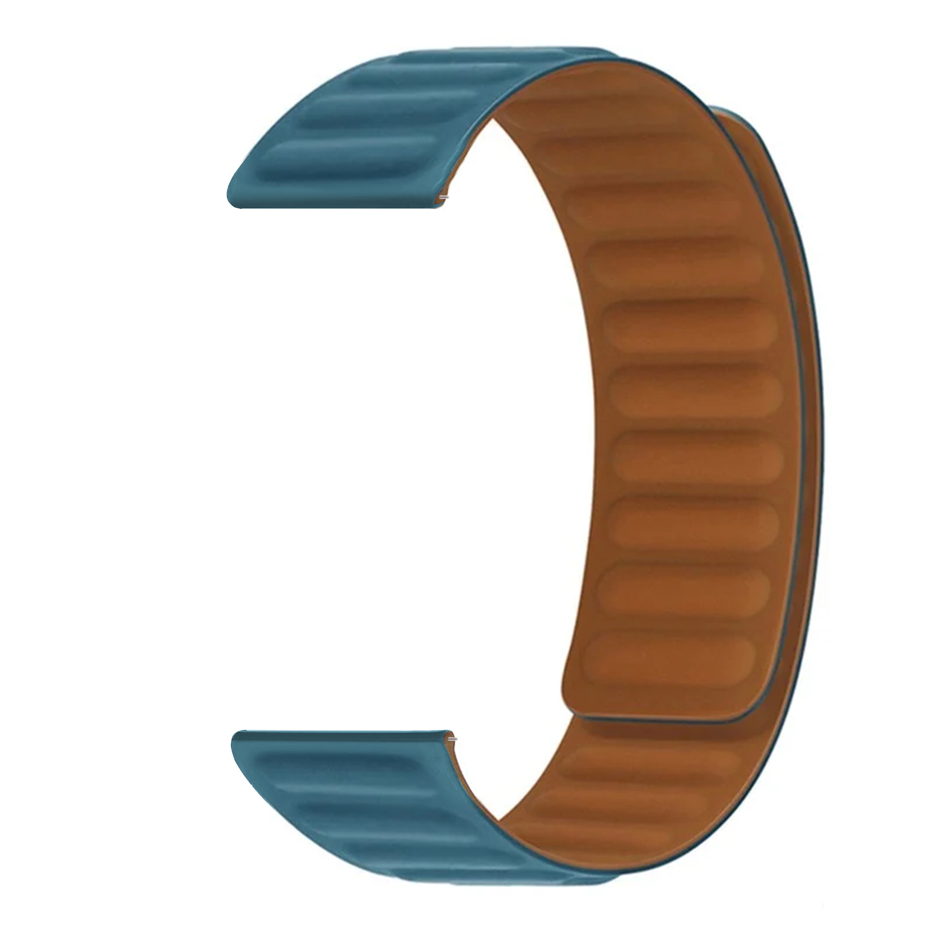 Bracelet magnétique en silicone Universal 20mm, bleu