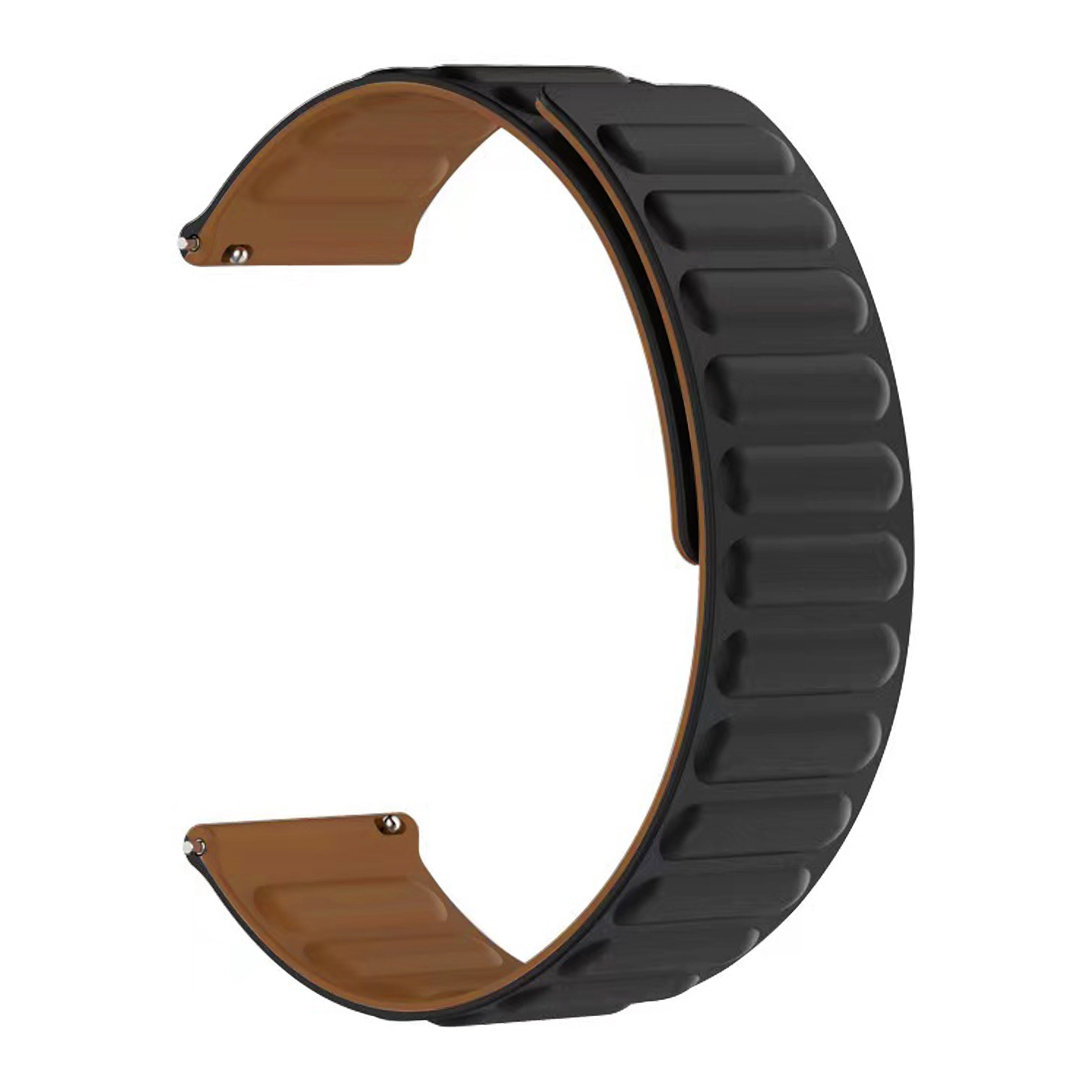 Bracelet magnétique en silicone Samsung Galaxy Watch 4 Classic 46mm, noir