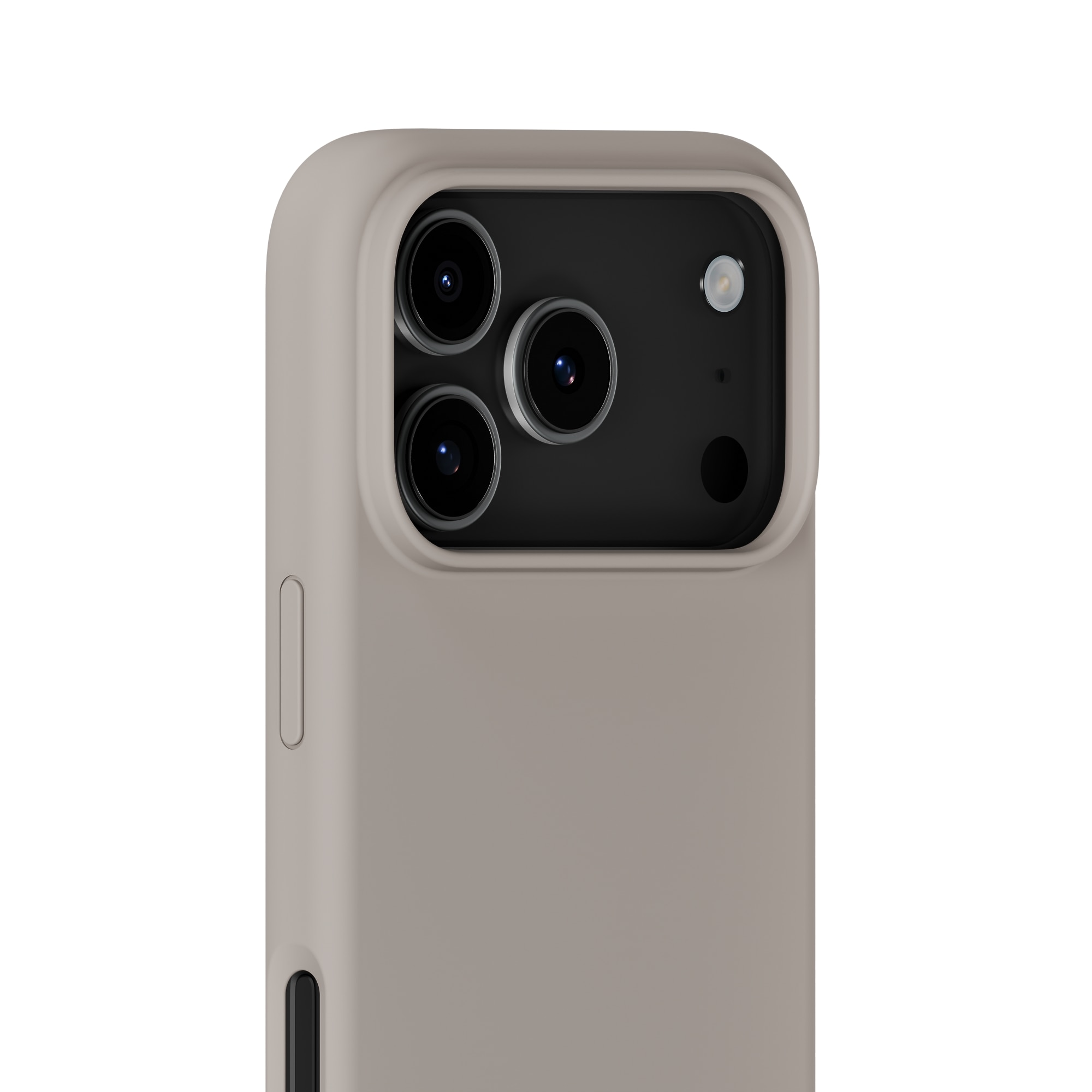 Coque en silicone pour iPhone 17 Pro, Taupe