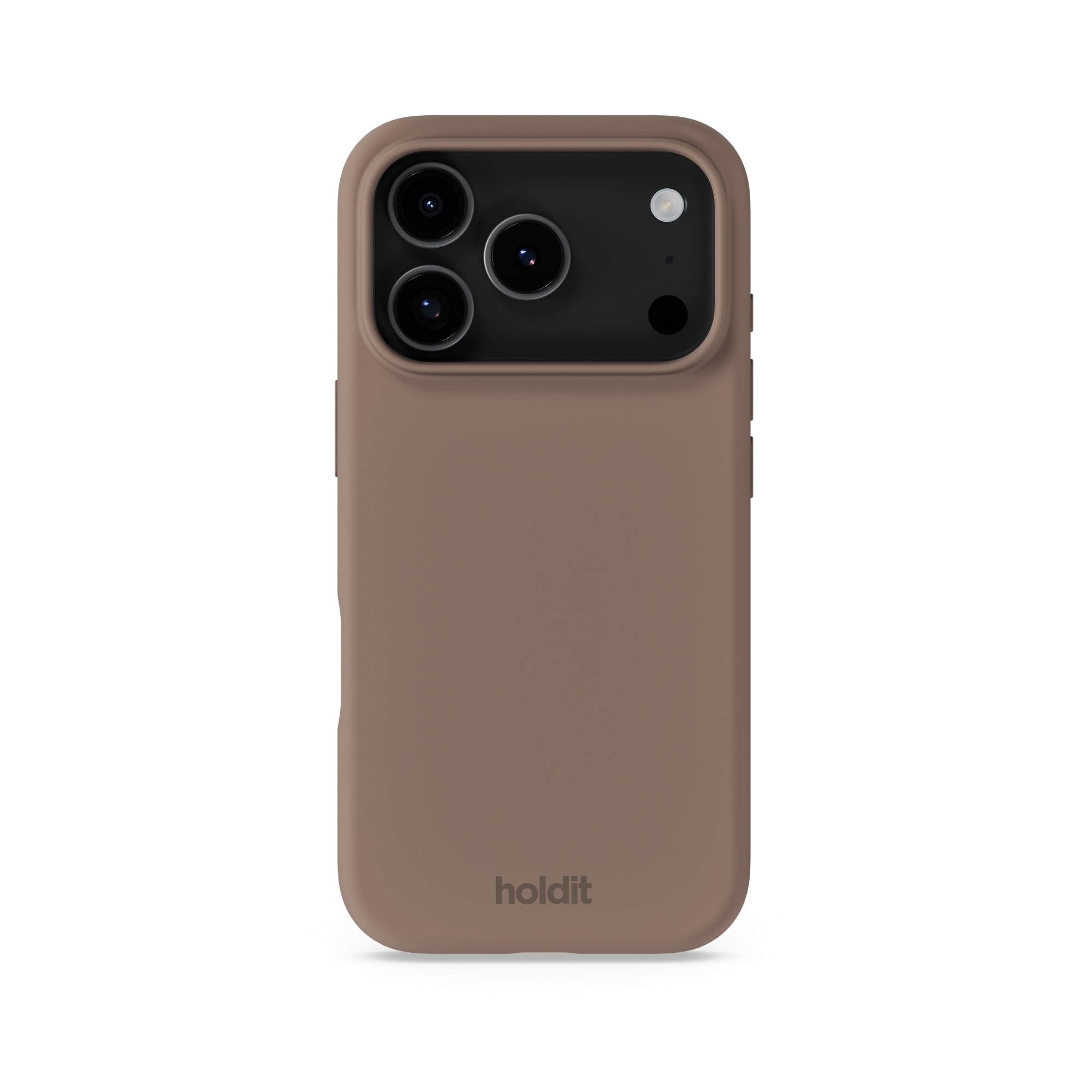 Coque en silicone pour iPhone 17 Pro, Mocha Brown