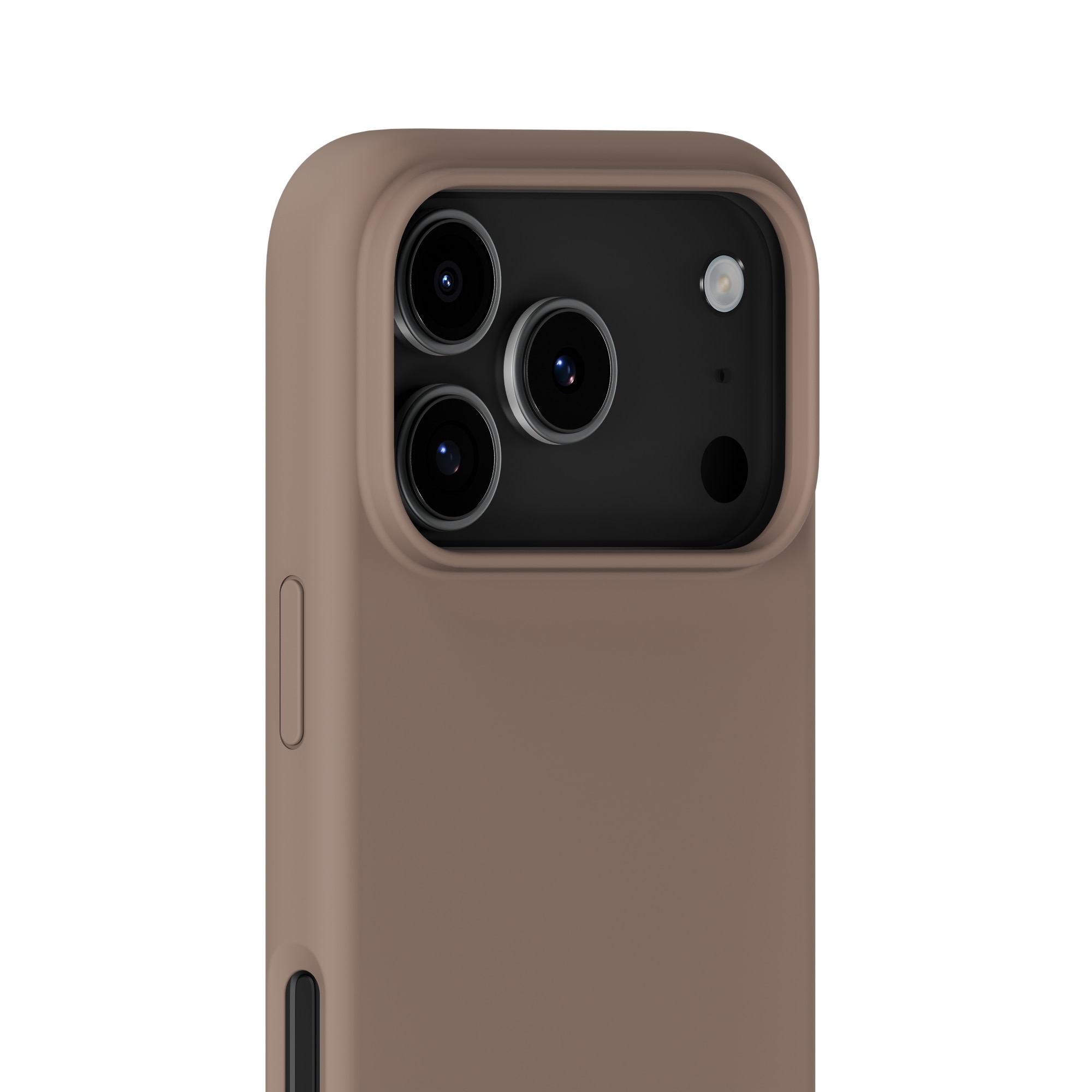 Coque en silicone pour iPhone 17 Pro, Mocha Brown