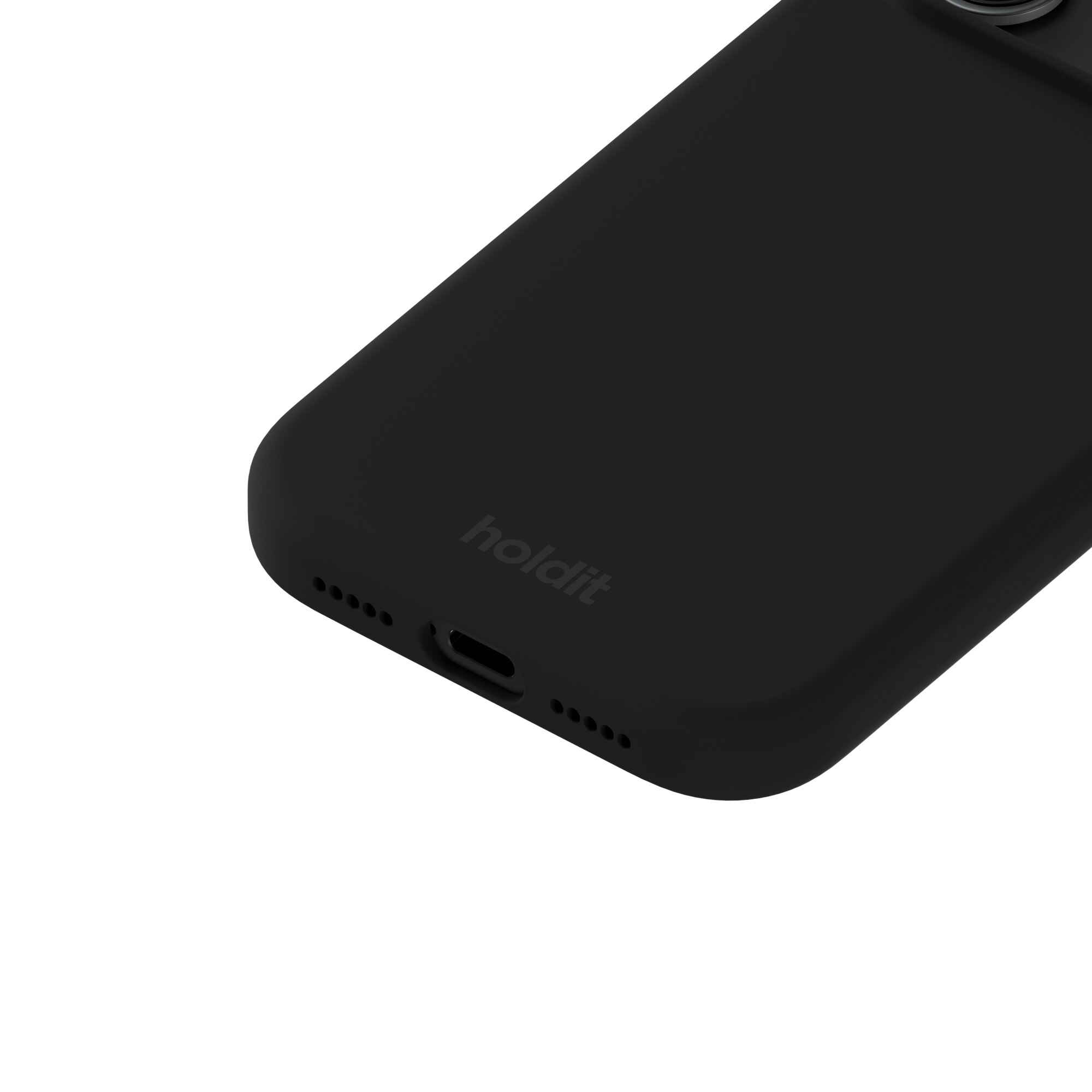 Coque en silicone pour iPhone 17 Pro Max, Black
