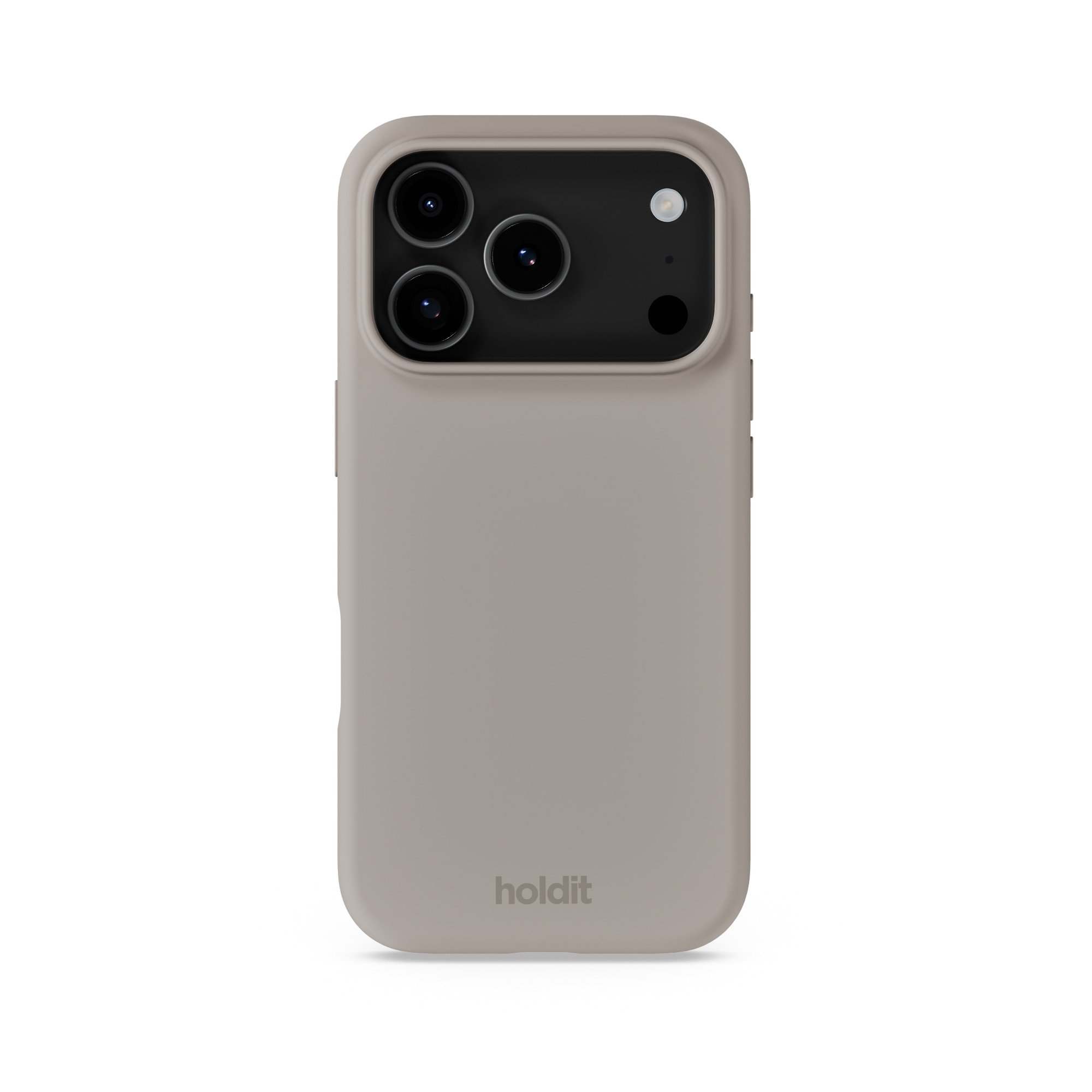 Coque en silicone pour iPhone 17 Pro Max, Taupe