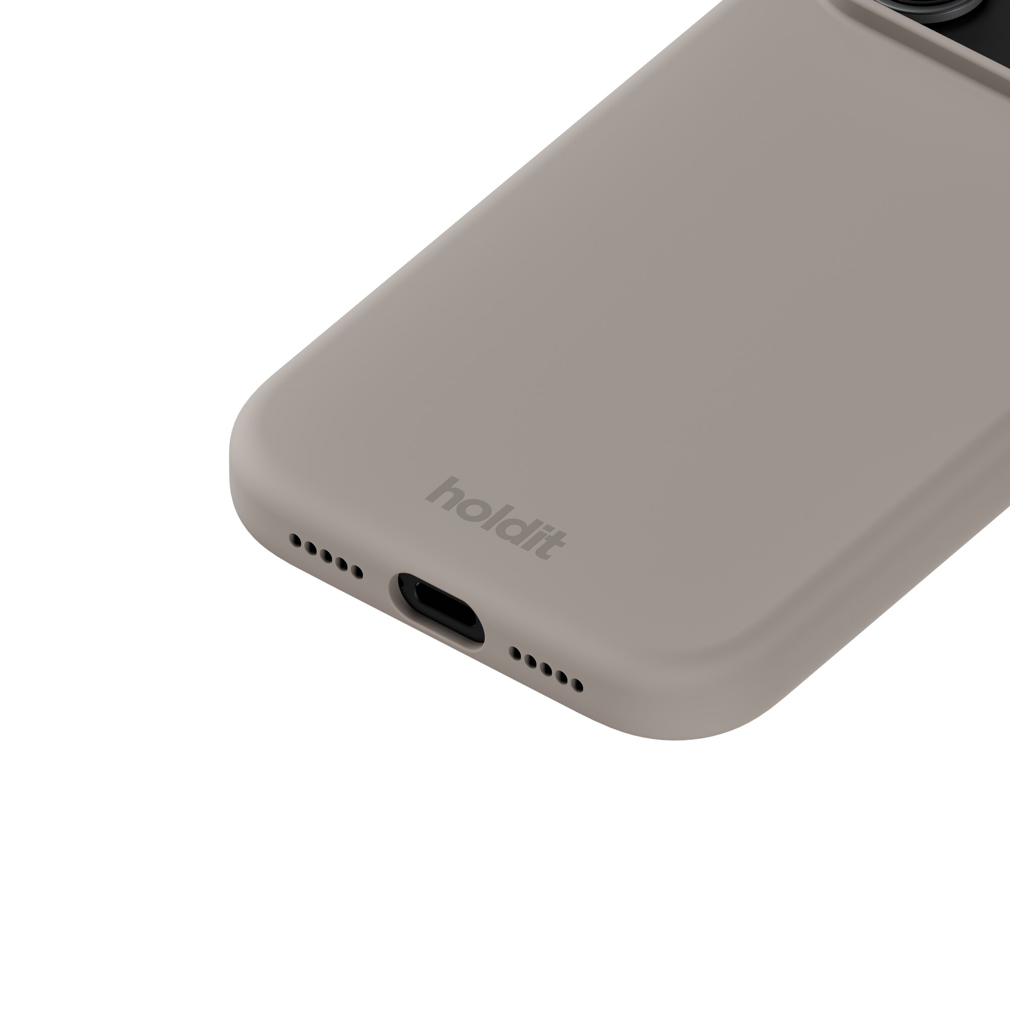 Coque en silicone pour iPhone 17 Pro Max, Taupe