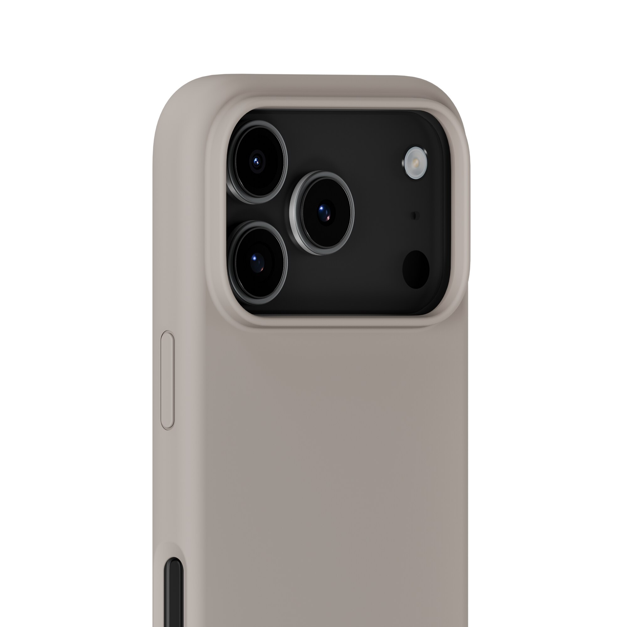 Coque en silicone pour iPhone 17 Pro Max, Taupe