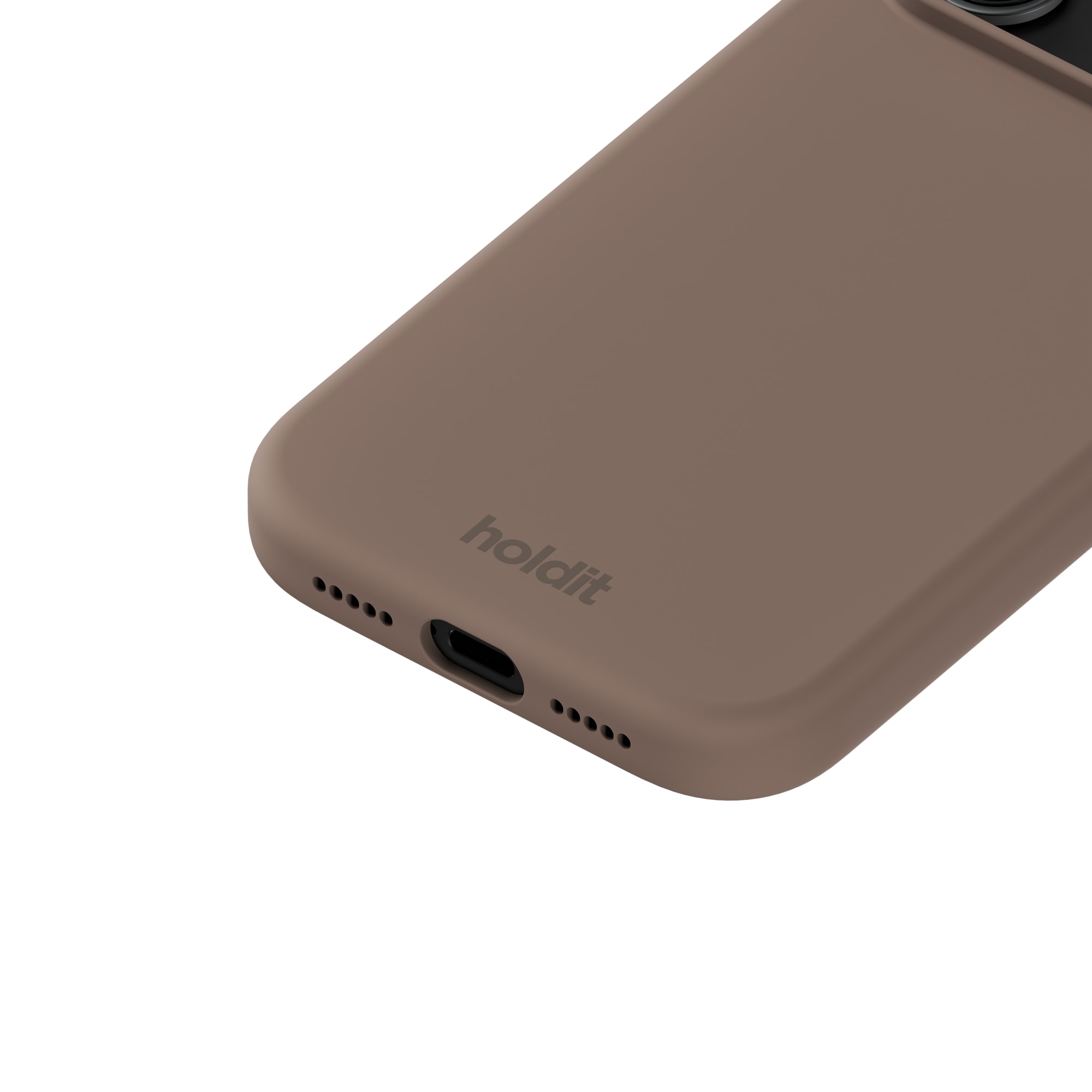Coque en silicone pour iPhone 17 Pro Max, Mocha Brown
