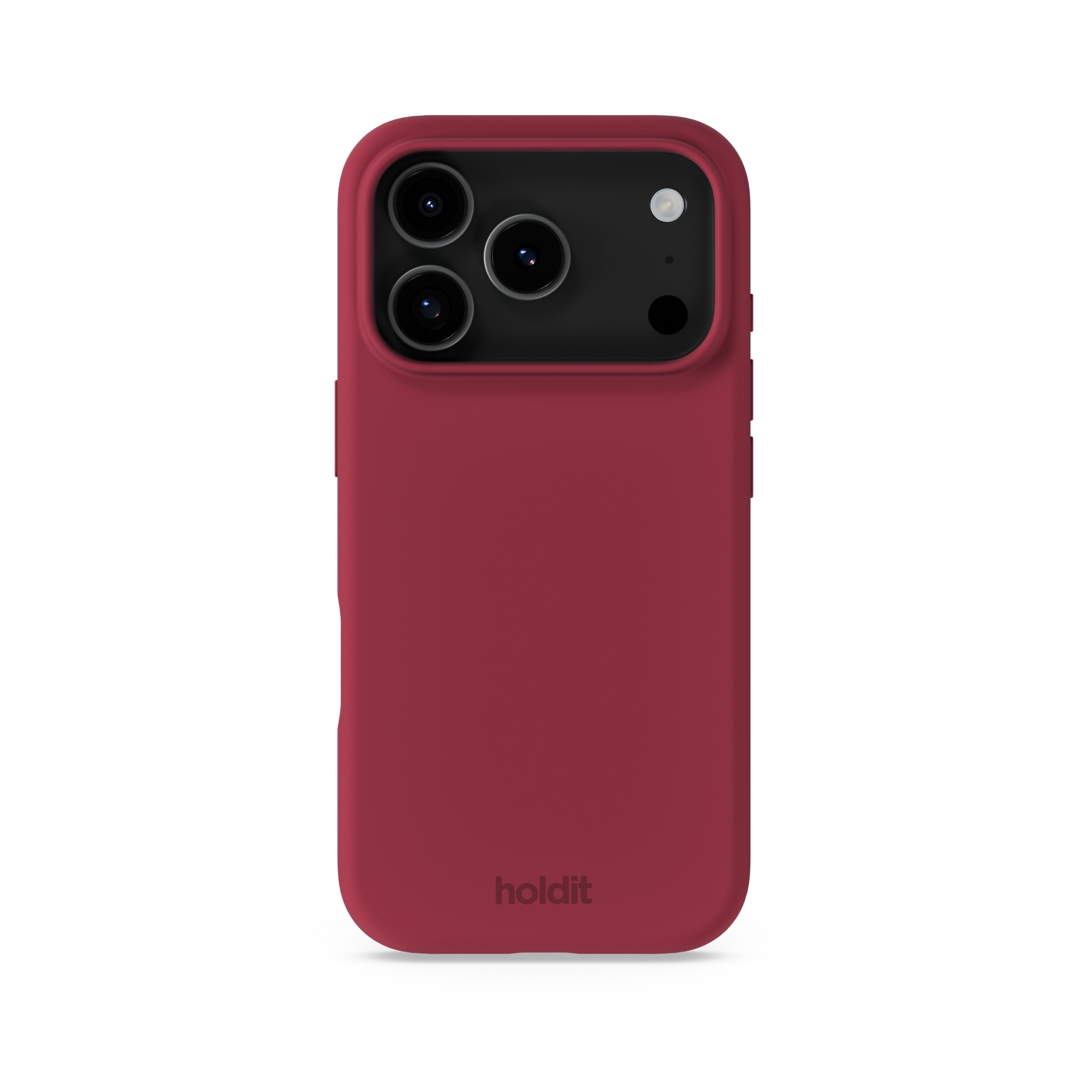 Coque en silicone pour iPhone 17 Pro Max, Red Velvet