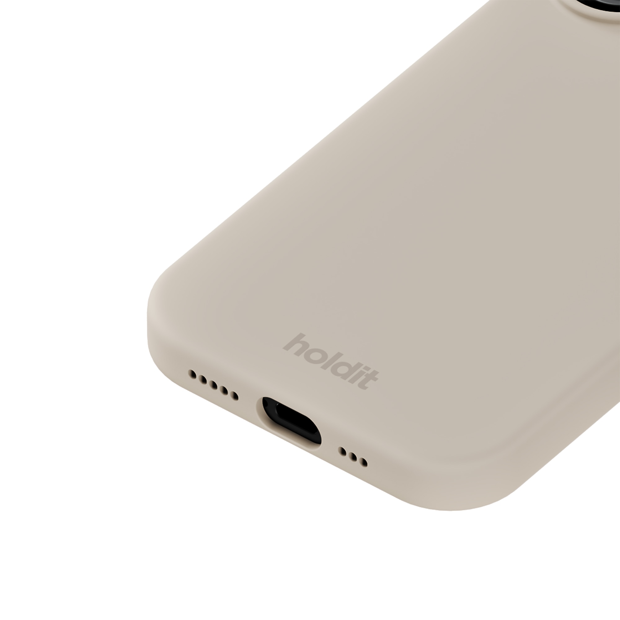 Coque en silicone pour iPhone 17, Light Beige