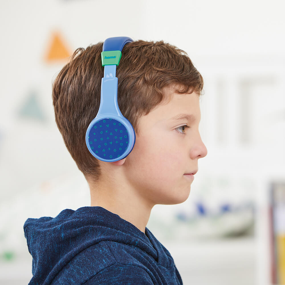 Casque sans fil Teens Guard On-Ear pour enfants, bleu