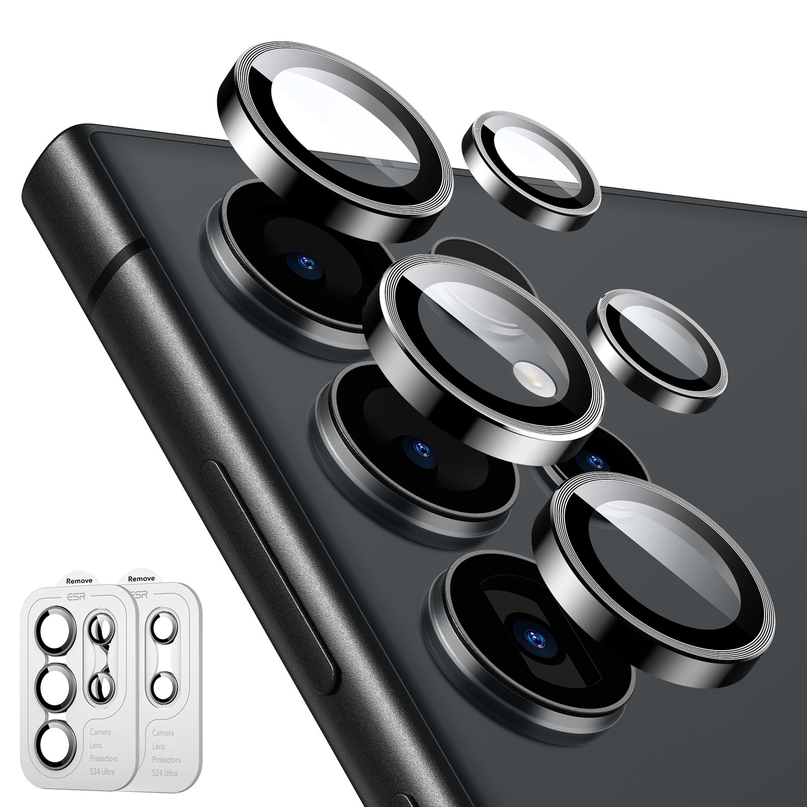 Armorite Camera Lens Protector (2 pièces) Samsung Galaxy S24 Ultra, Black