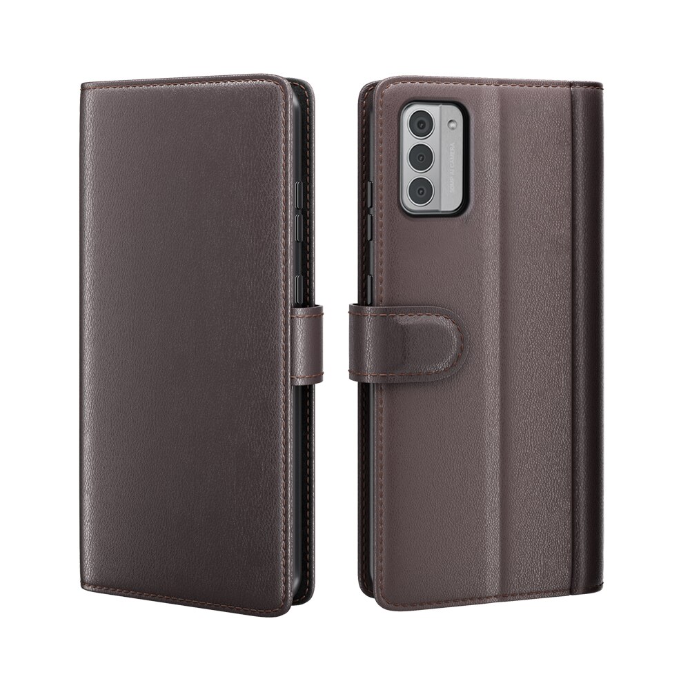 Étui en cuir veritable Nokia G42, marron