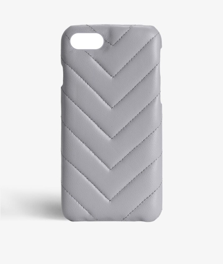 Coque iPhone 7  V Nappa Grey