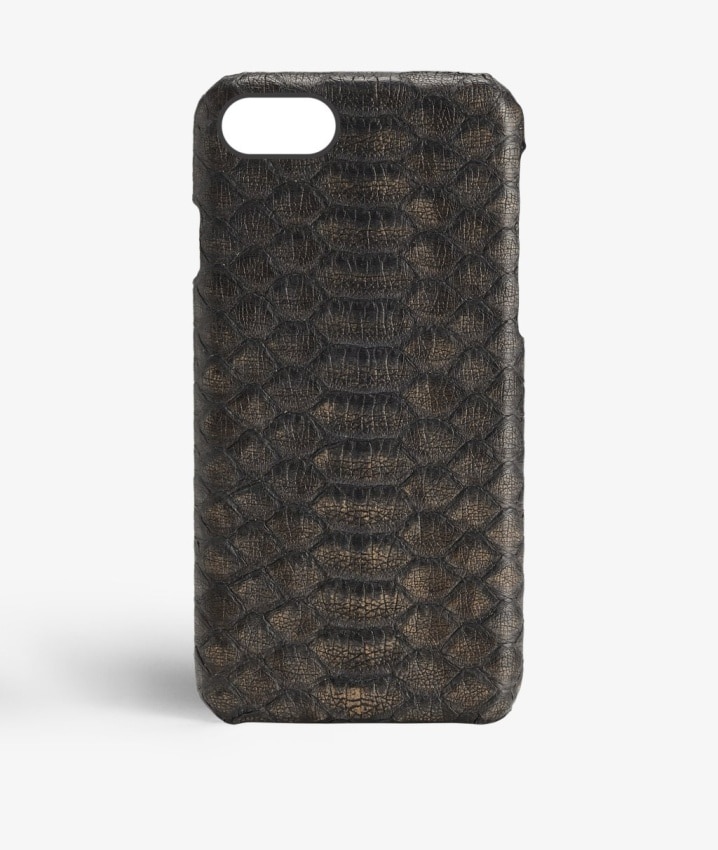 Coque iPhone 8 Real Python Black/Bronze