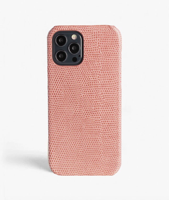 Coque iPhone 12 Pro Max Lizard Rose