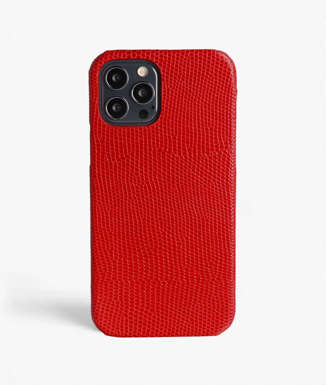 Coque iPhone 12 Pro Max Lizard Rouge