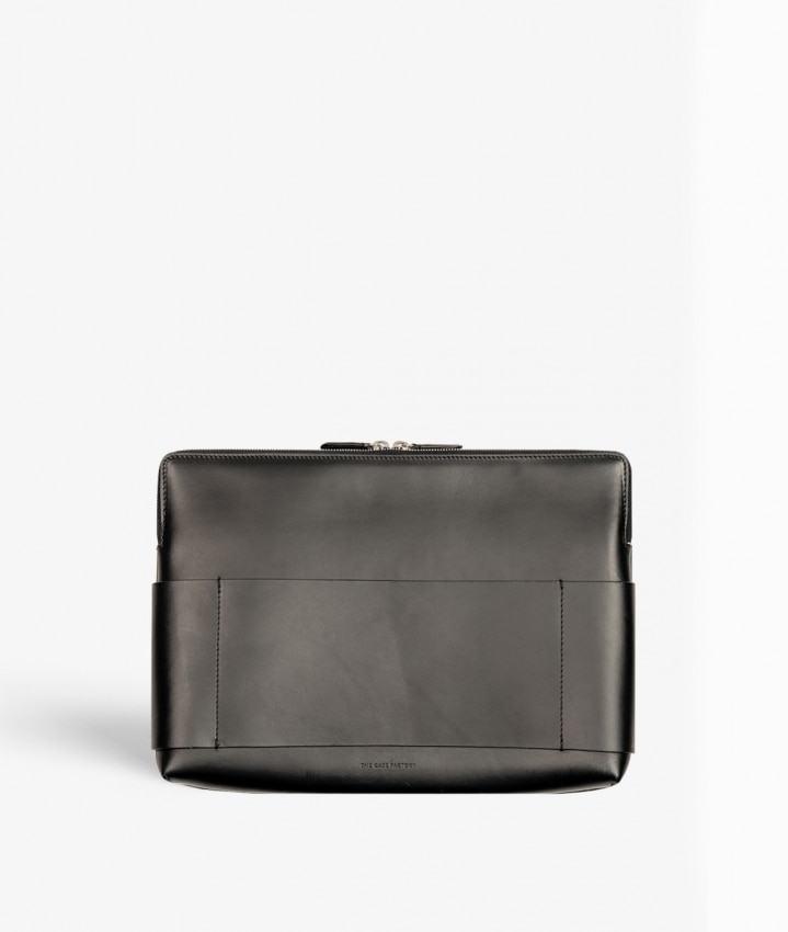 Sacoche pour ordinateur 15" Snake Vegetable Tanned Noir
