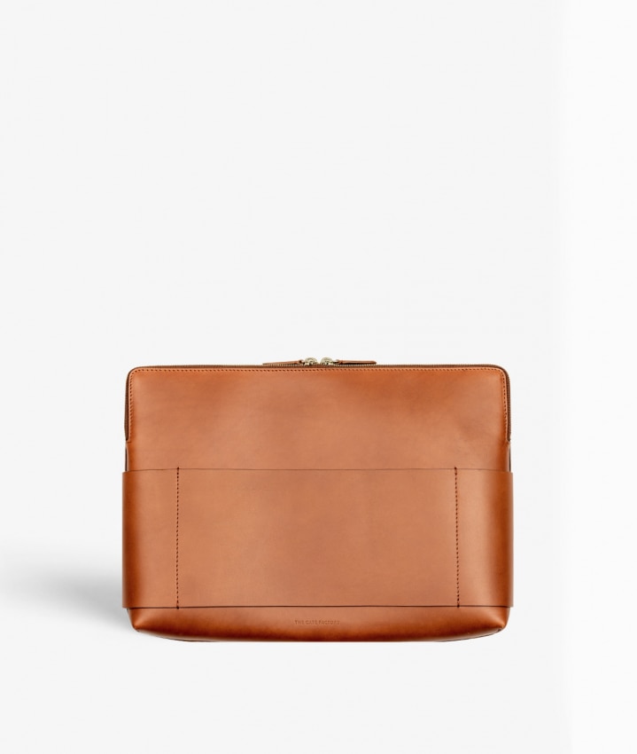 Sacoche pour ordinateur 15" Snake Vegetable Tanned Marron