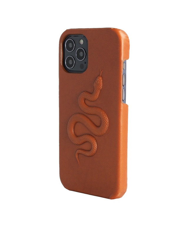 Coque iPhone 12/iPhone 12 Pro Snake Marron