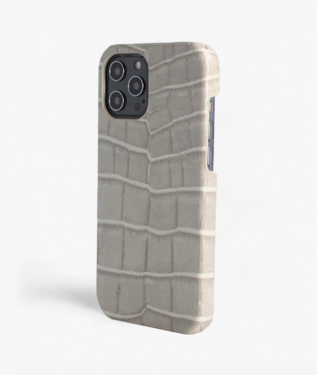 Coque iPhone 12 Pro Max Croco Gris