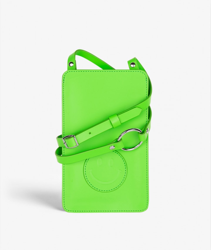 Smart Crossbody Sac Vegetable Tanned Smiley Vert