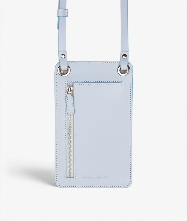 Smart Crossbody Sac Vegetable Tanned Smiley Bleu