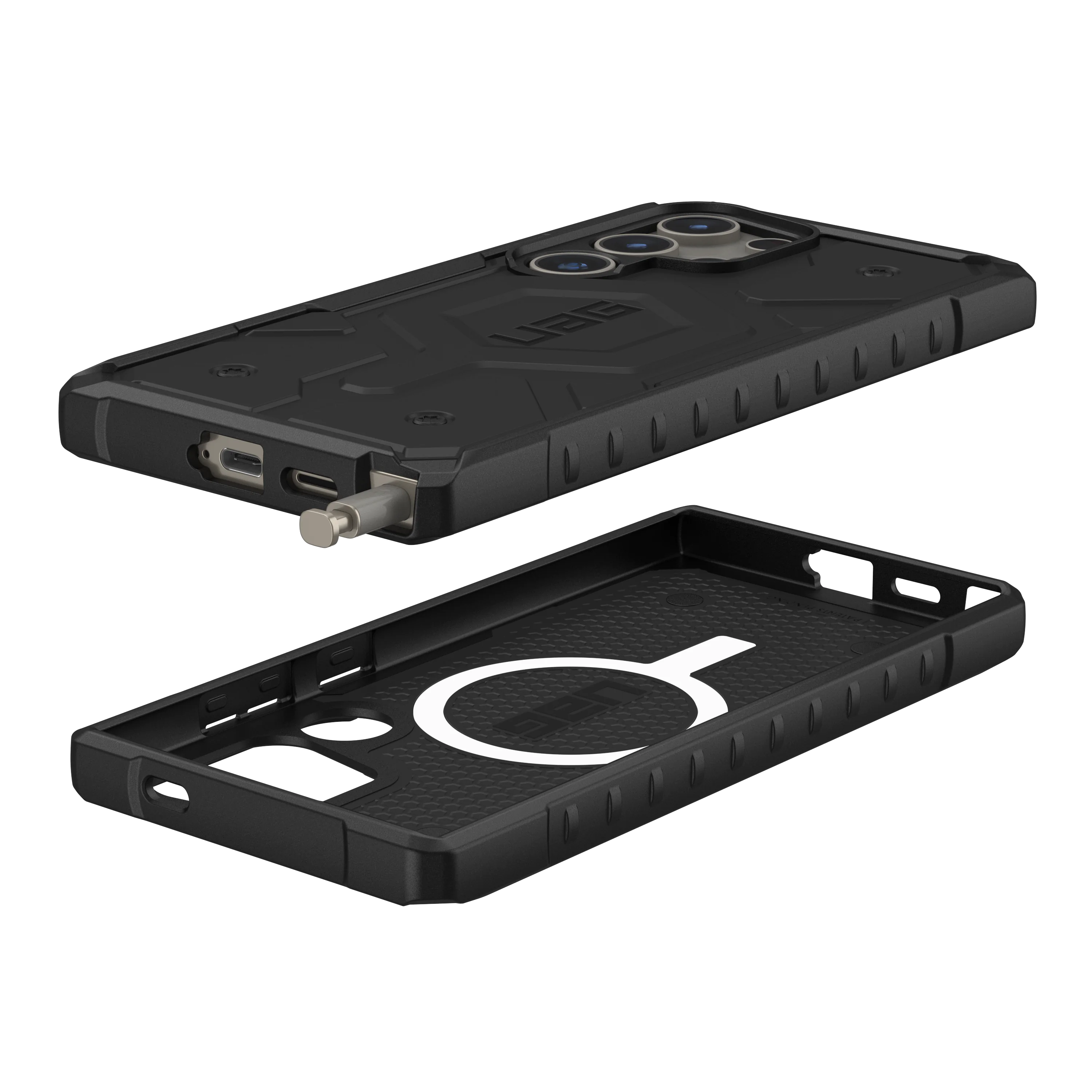 Coque Pathfinder avec MagSafe Samsung Galaxy S24 Ultra Black
