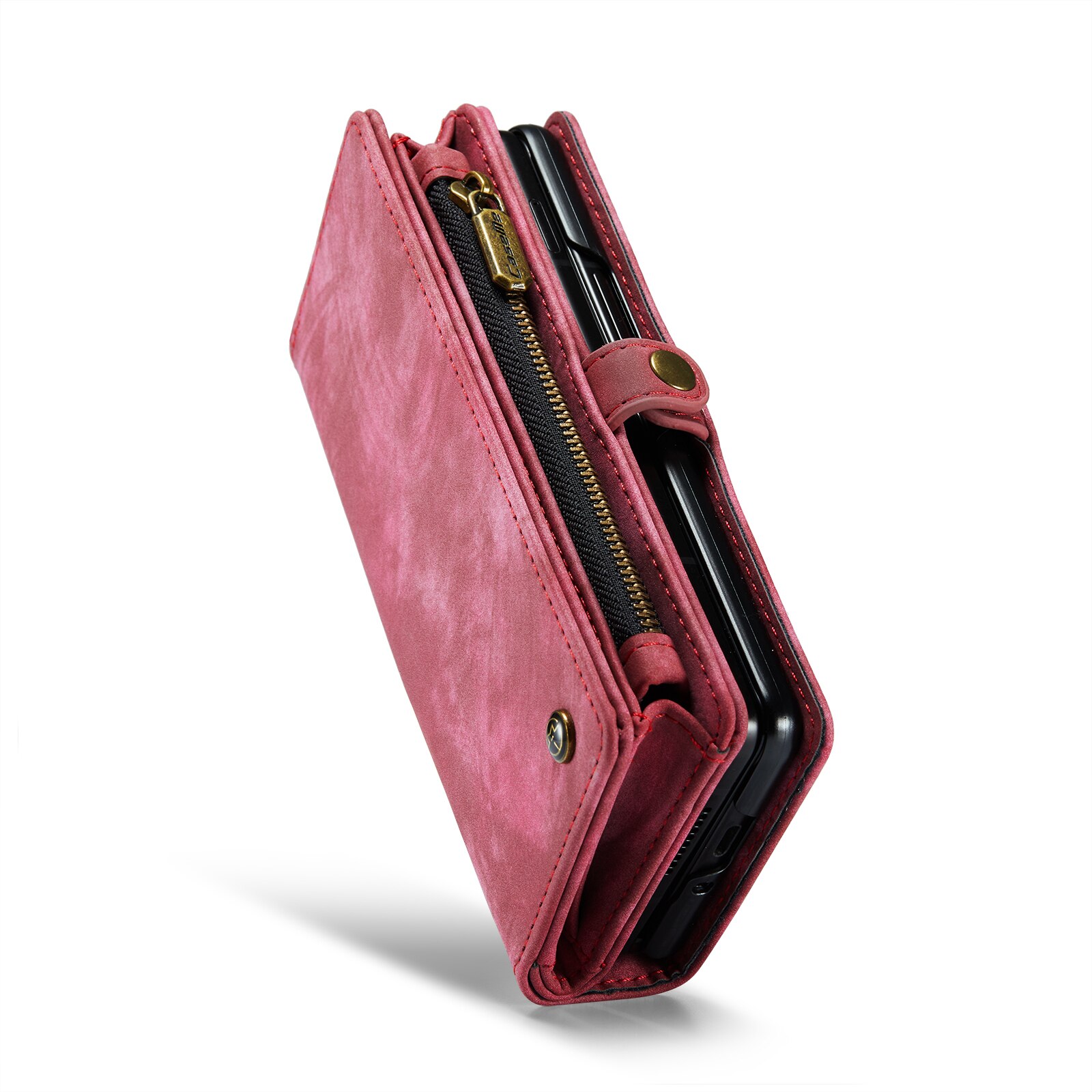 Étui portefeuille multi-cartes Samsung Galaxy Z Fold 4, Rouge