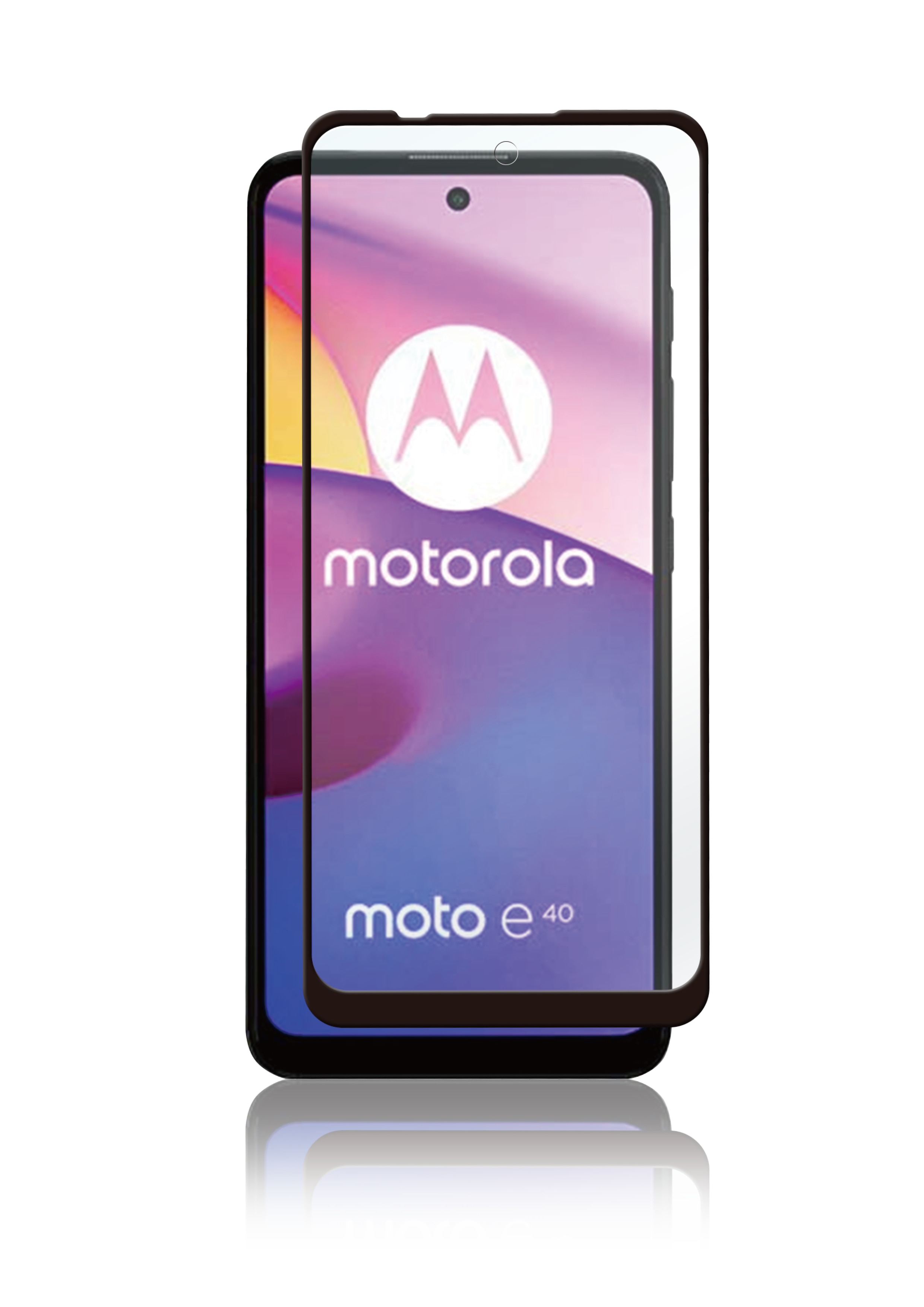 Full-Fit Glass Motorola Moto E40 Noir