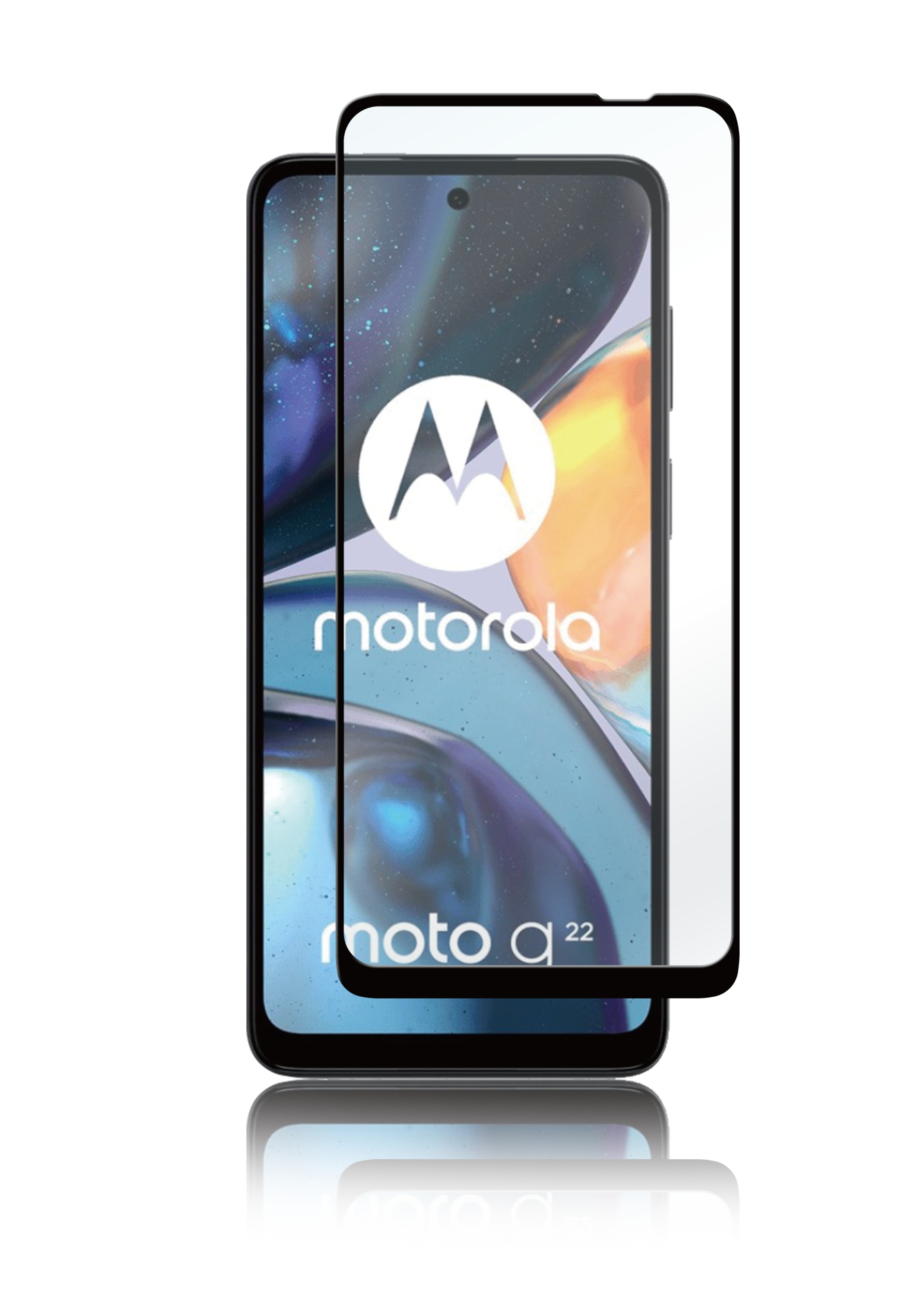 Full-Fit Glass Motorola Moto G22/E32 Black