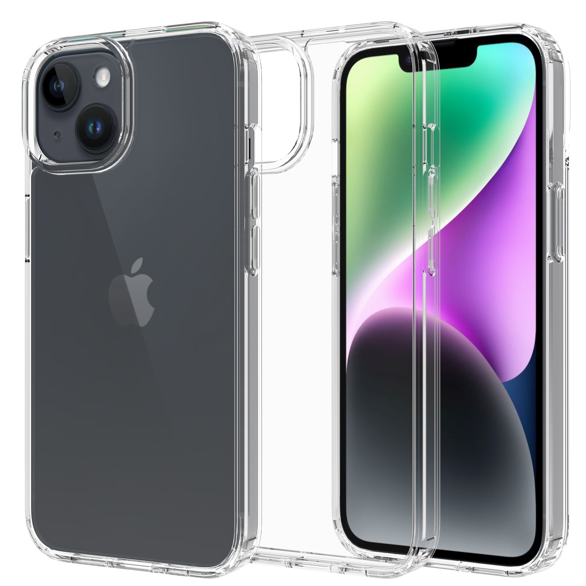 Coque hybride pour iPhone 13 Mini, Transparent