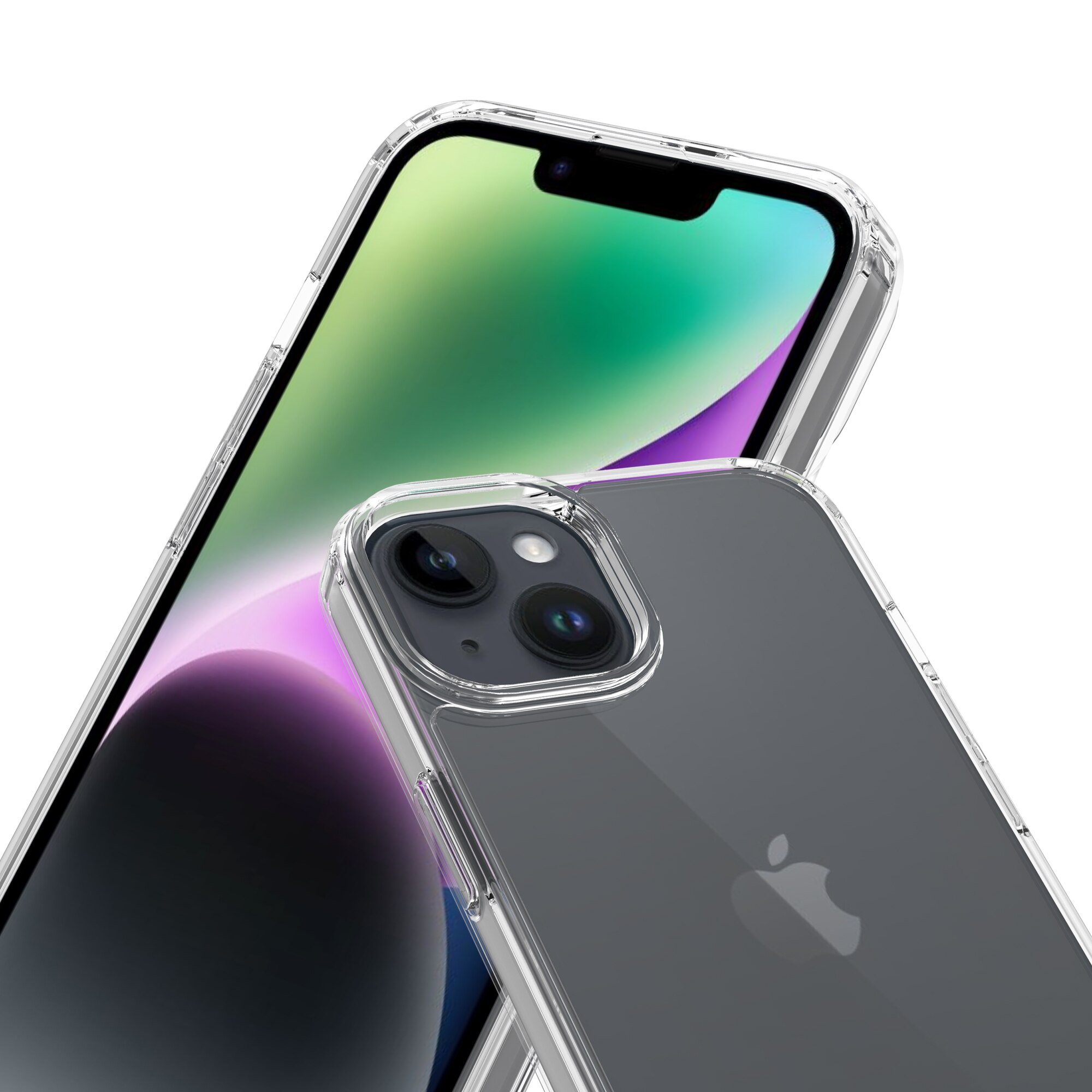 Coque hybride pour iPhone 13 Mini, Transparent