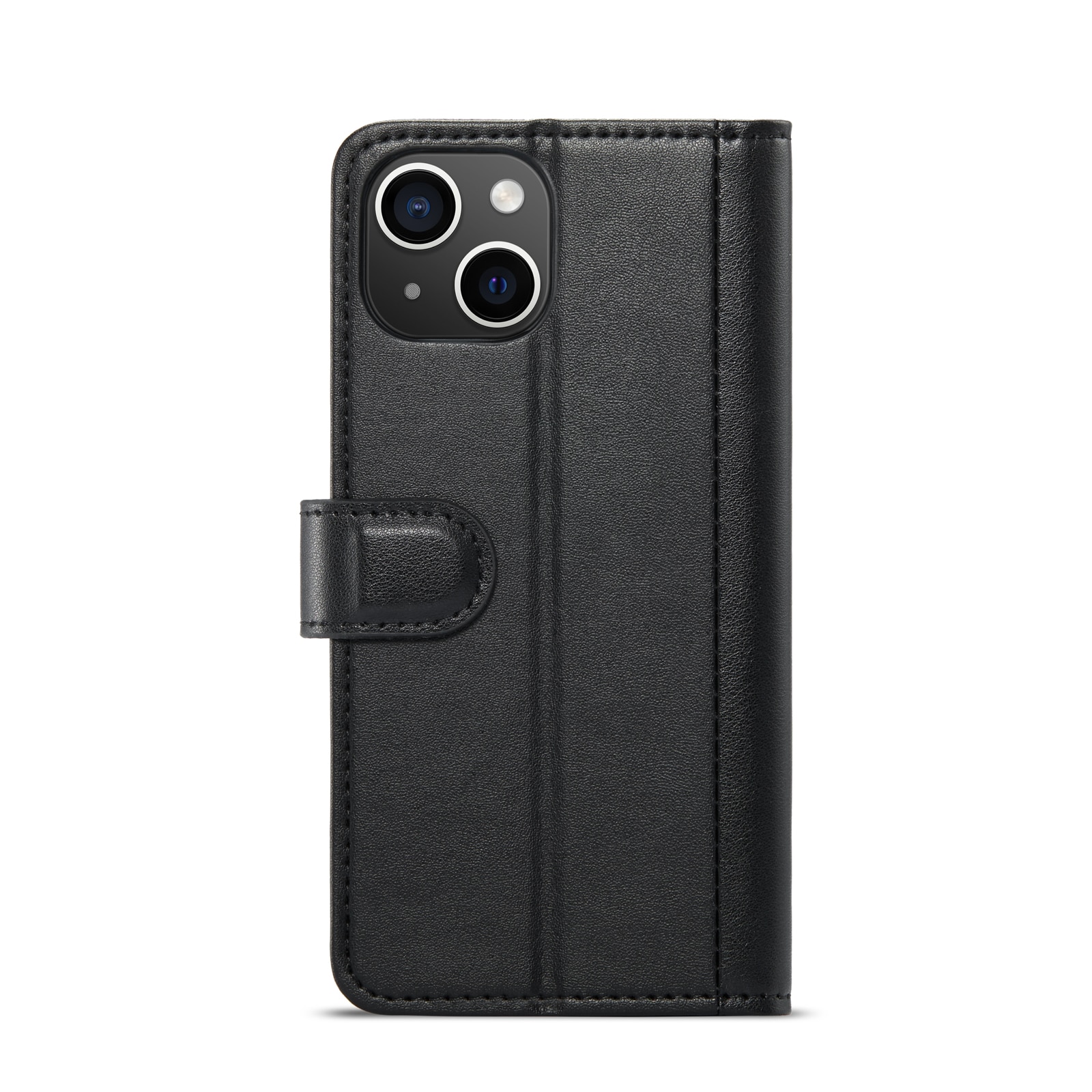 Étui en cuir veritable iPhone 14, Noir