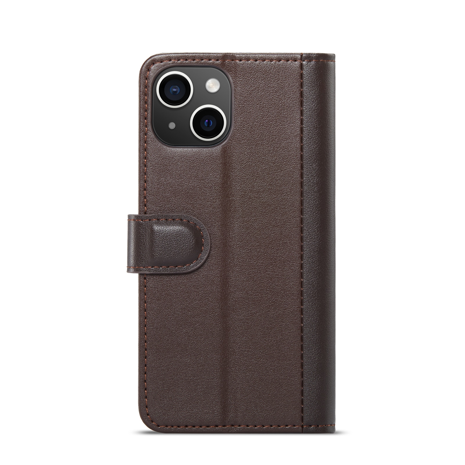 Étui en cuir veritable iPhone 13, Marron