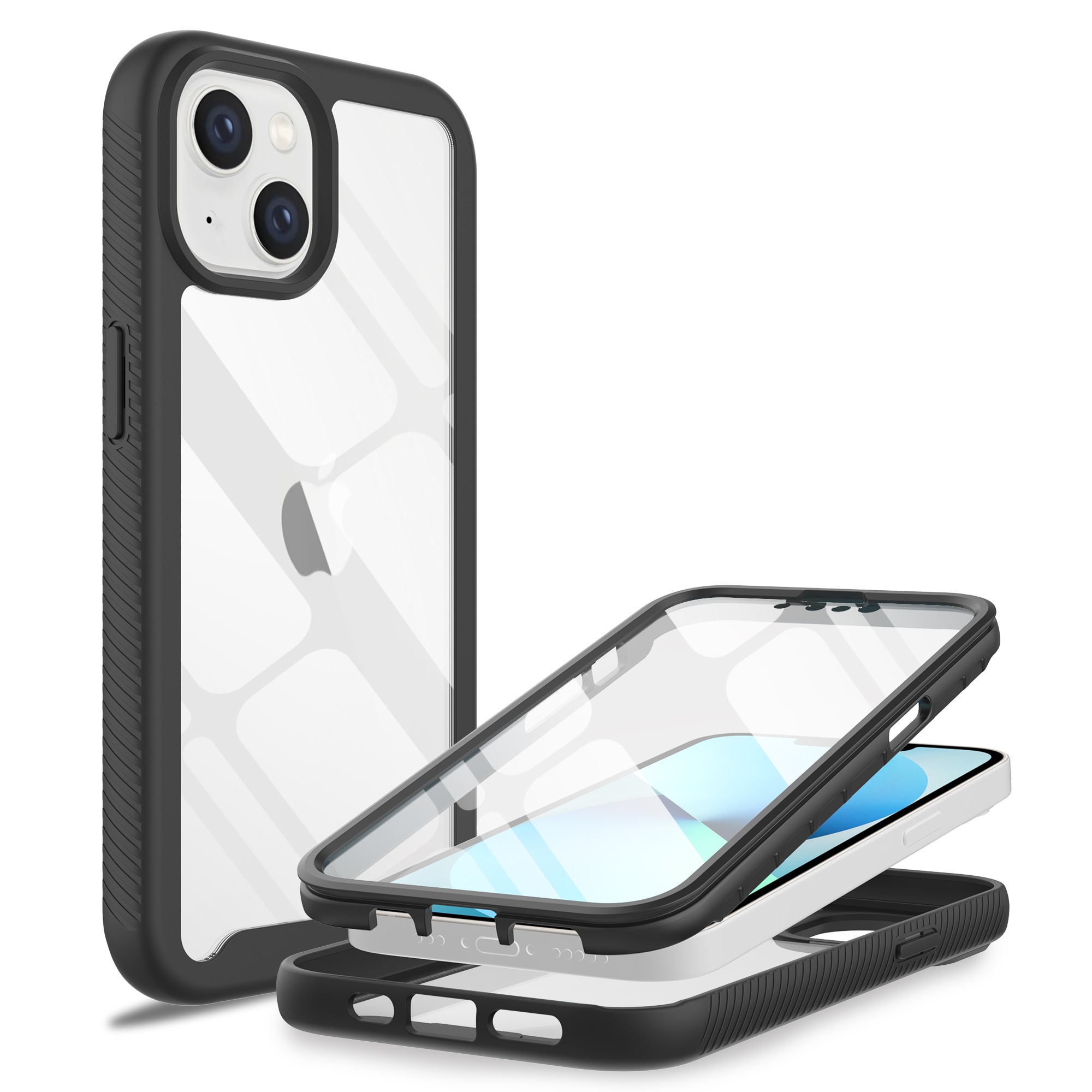 Coque Full Protection iPhone 14, Noir