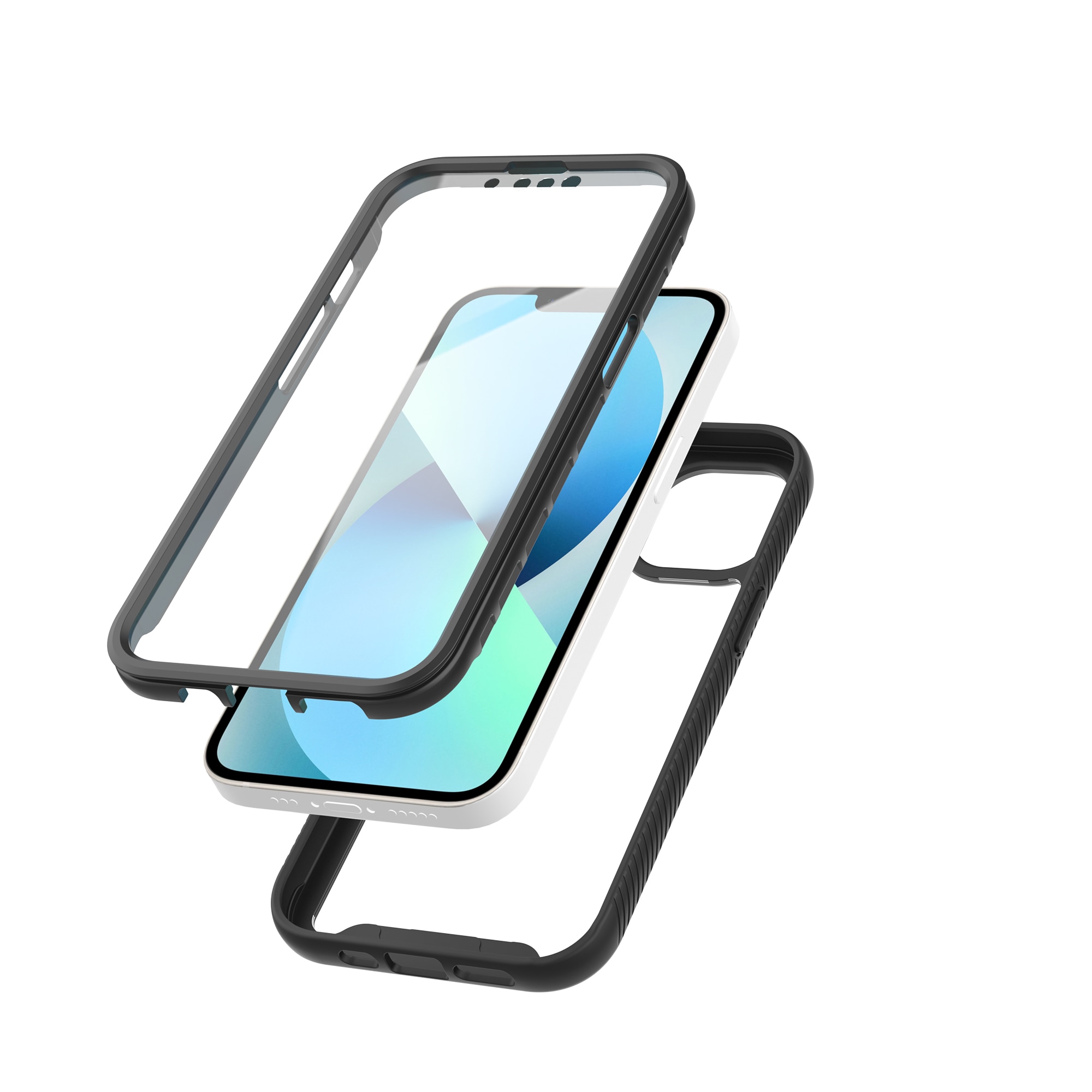 Coque Full Protection iPhone 14, Noir