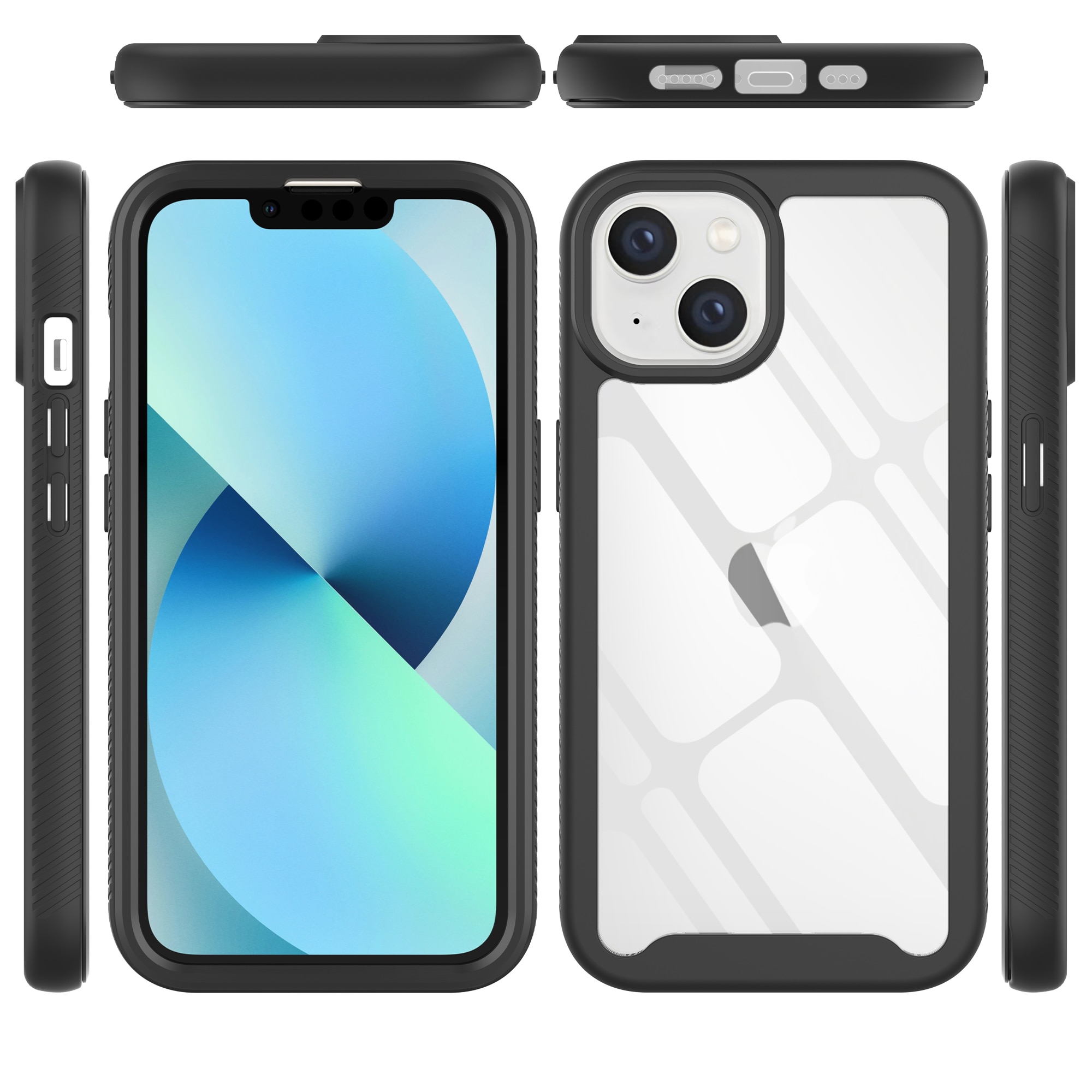 Coque Full Protection iPhone 14, Noir