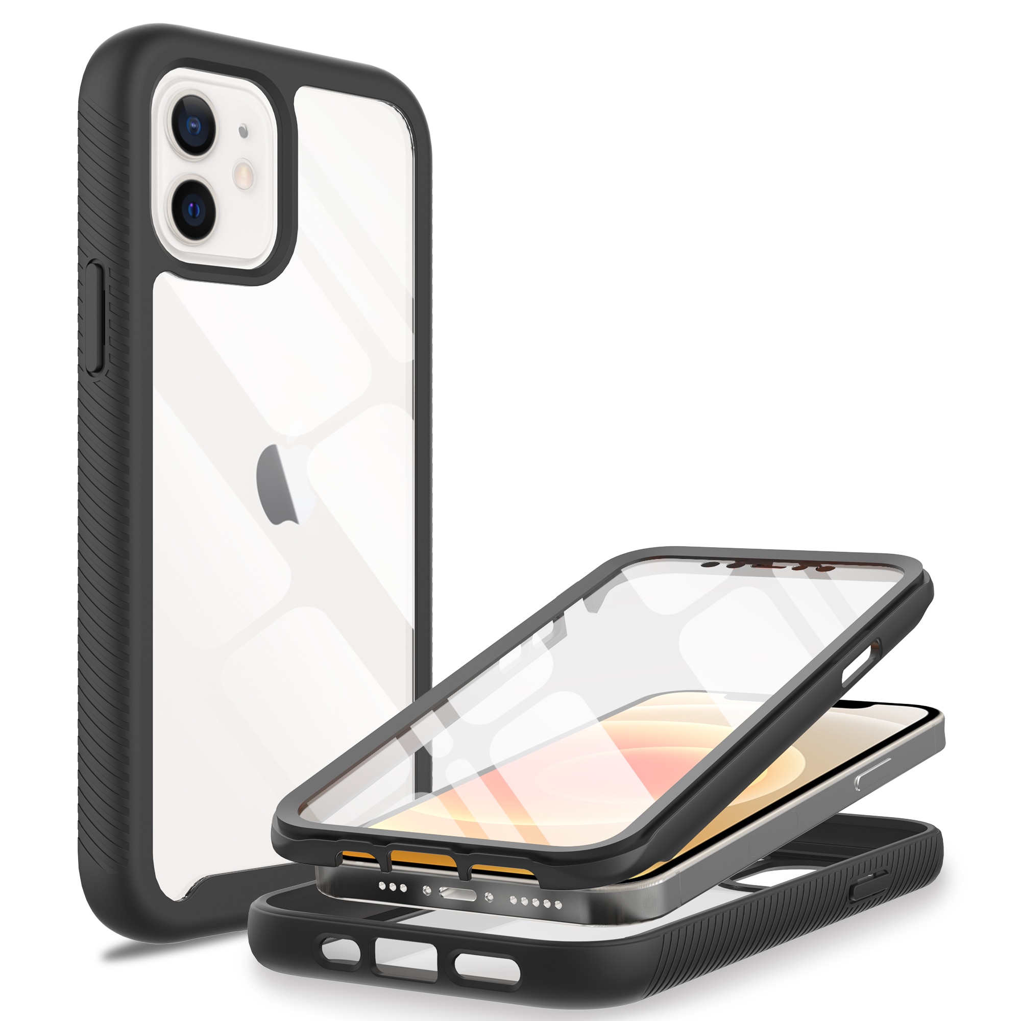 Coque Full Protection iPhone 12 Mini, Noir