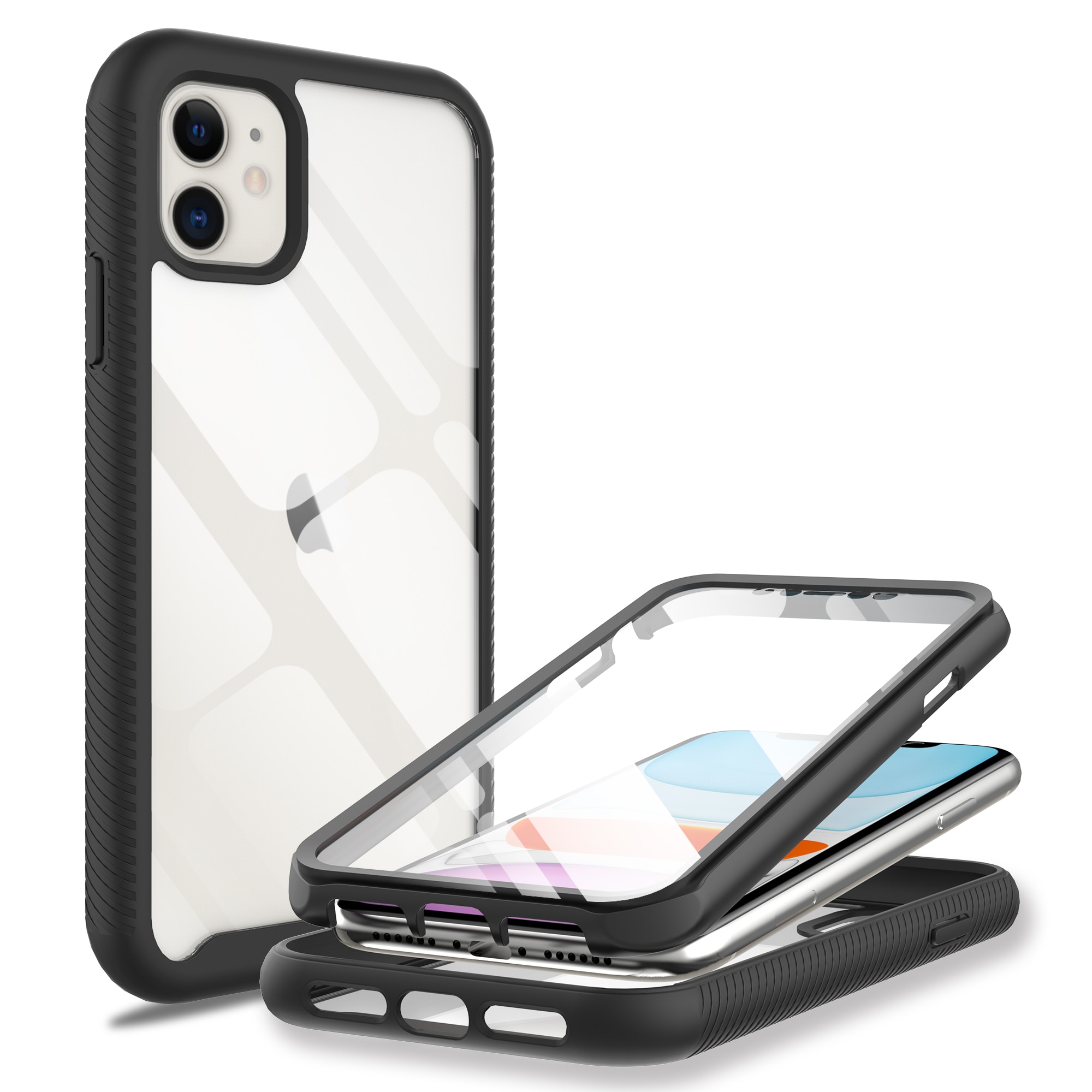 Coque Full Protection iPhone 11, Noir