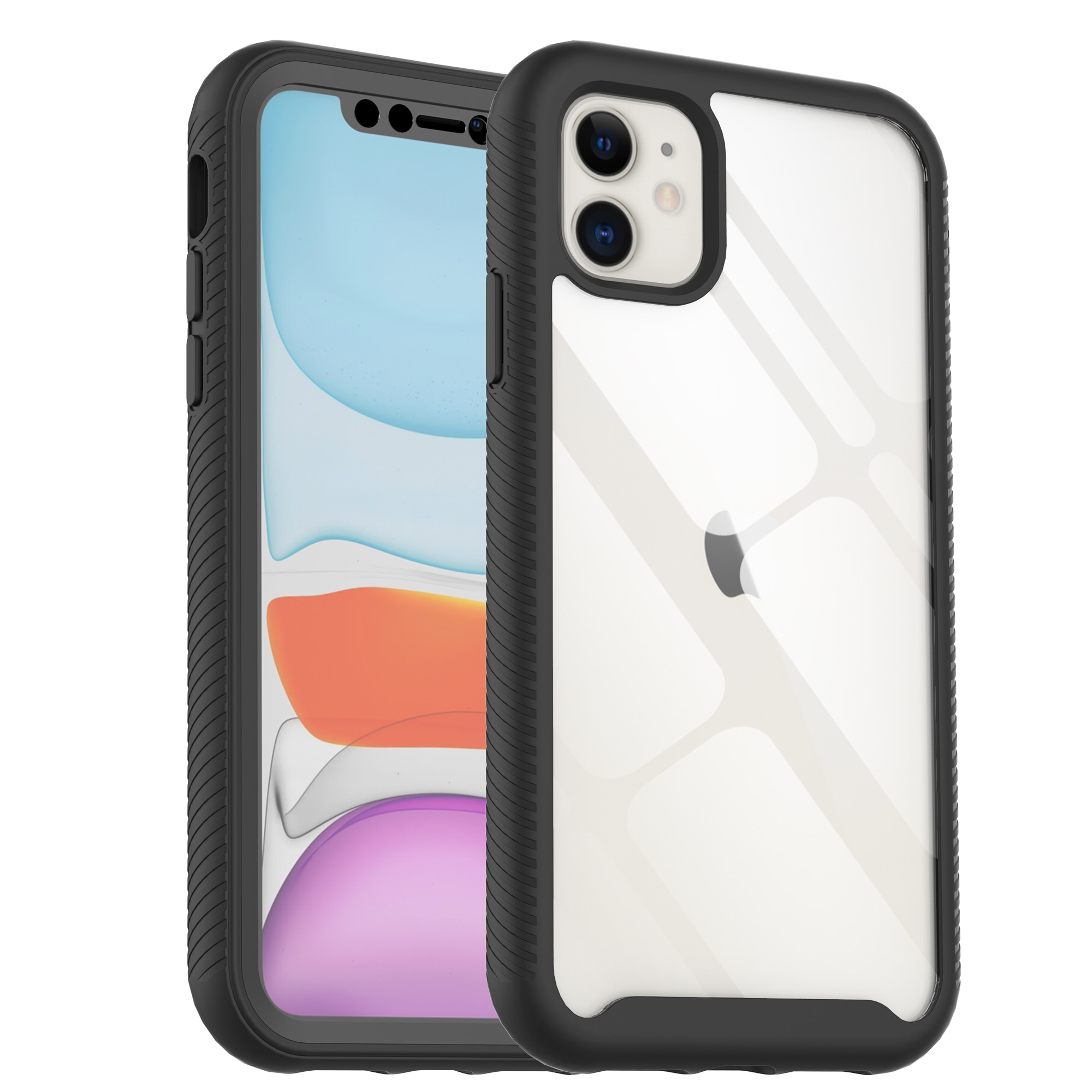 Coque Full Protection iPhone 11, Noir