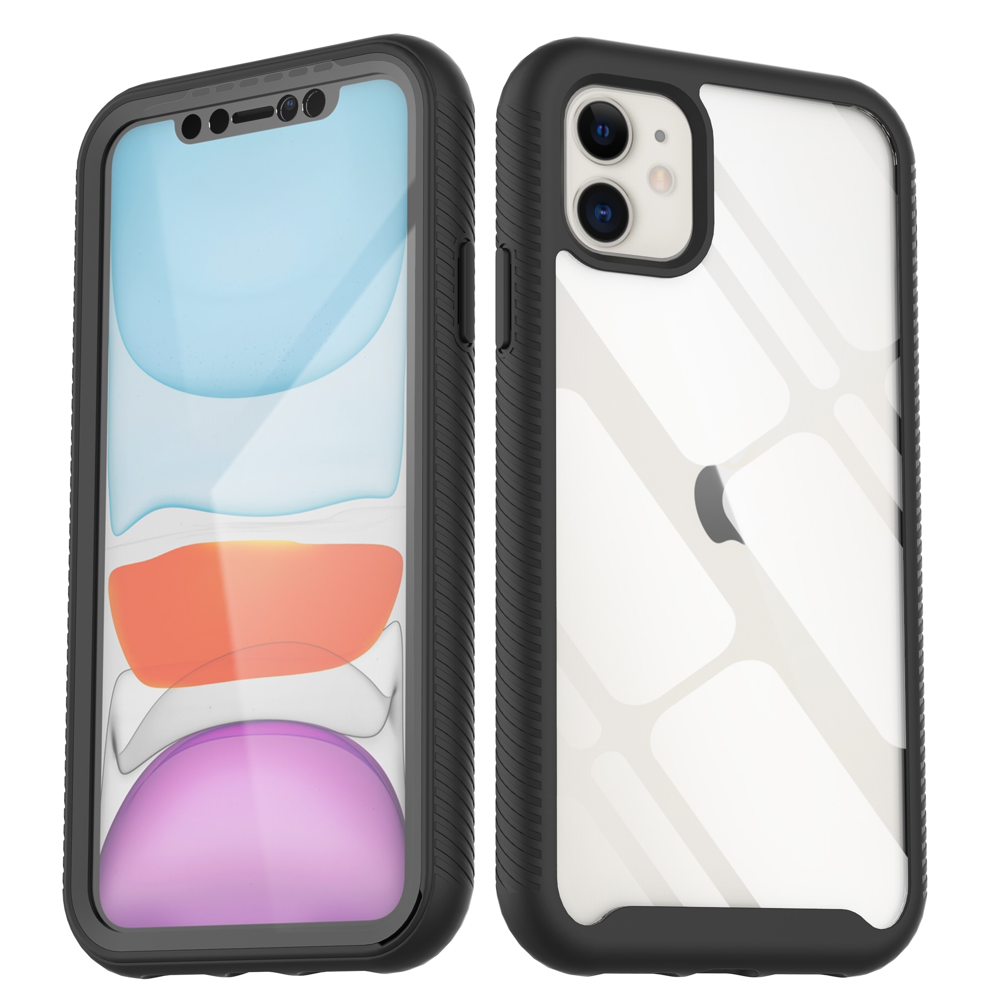 Coque Full Protection iPhone 11, Noir