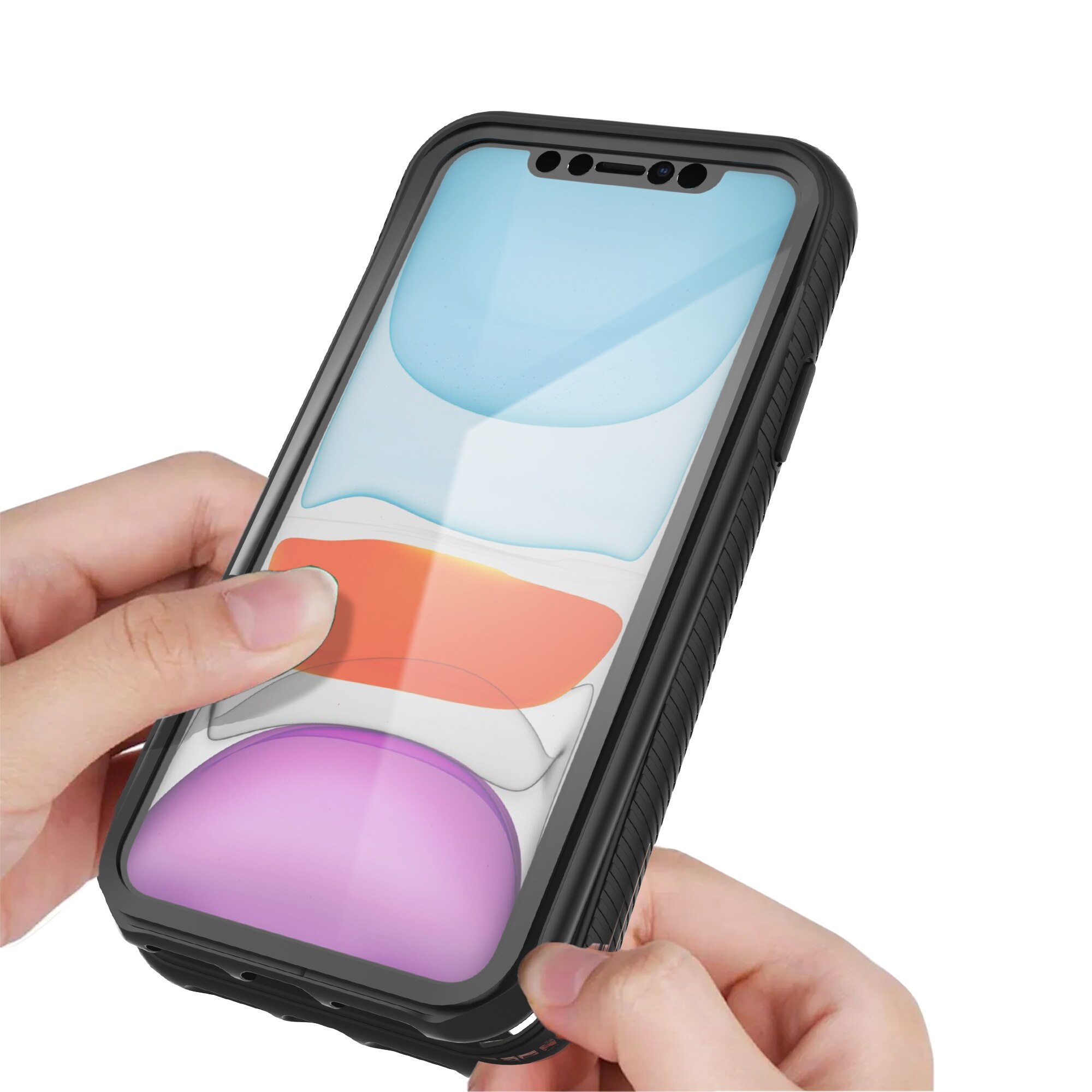Coque Full Protection iPhone 11, Noir