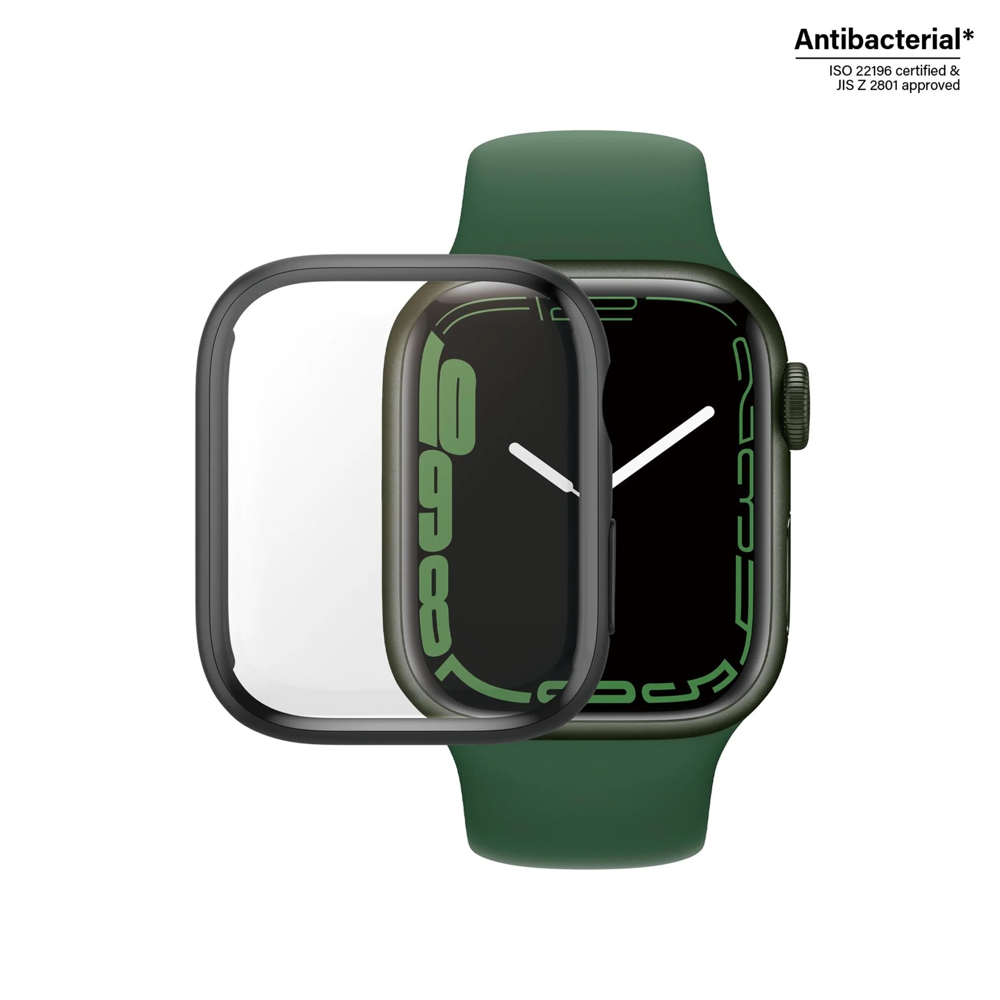 Full Body Coque Apple Watch 45mm Series 7, noir