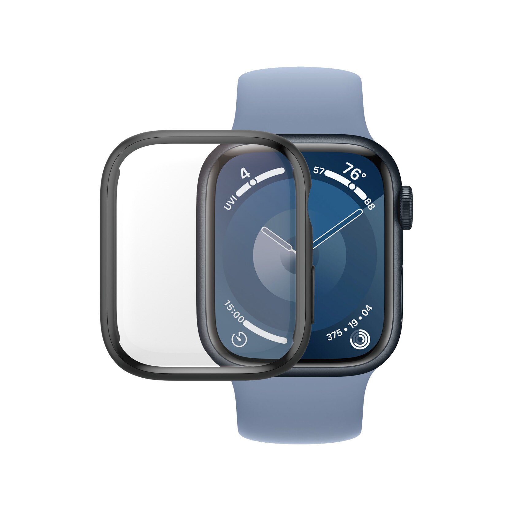 Full Body D3O Coque Apple Watch Series 9 41mm, Noir