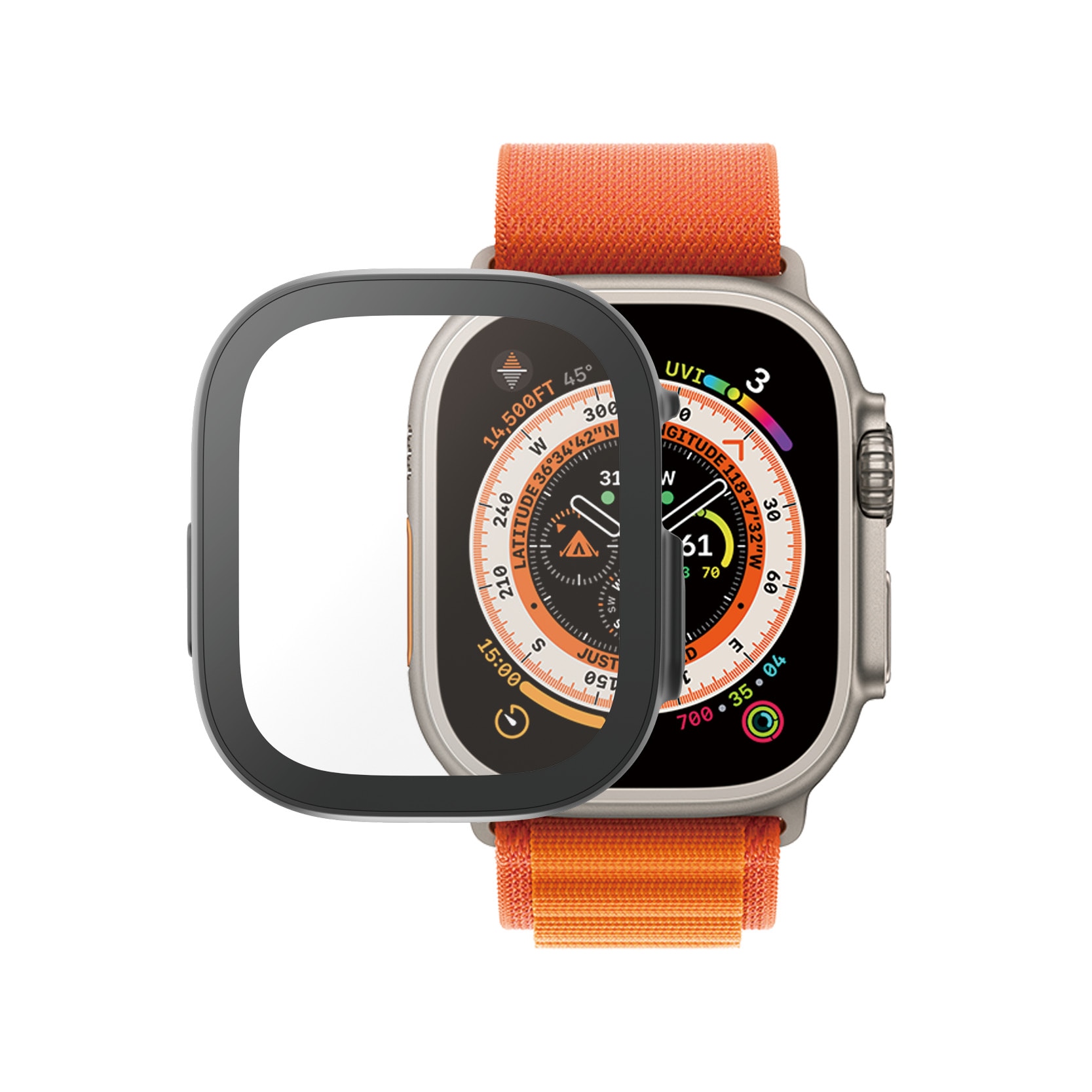 Full Body D3O Coque Apple Watch Ultra 49mm 1st Gen, Noir