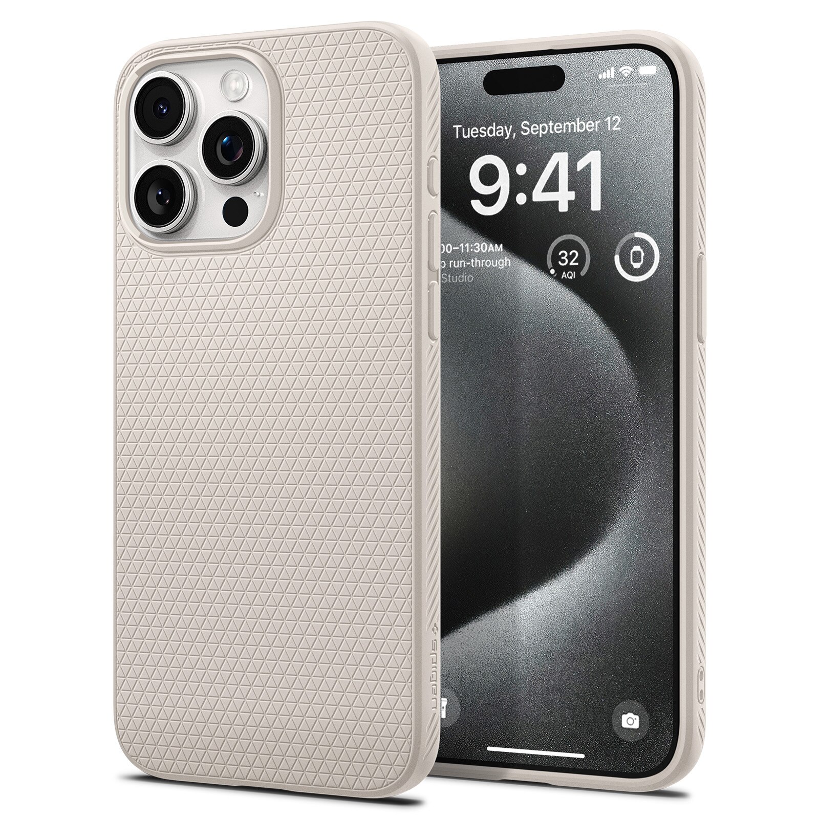 Coque Liquid Air iPhone 15 Pro, Natural Titanium