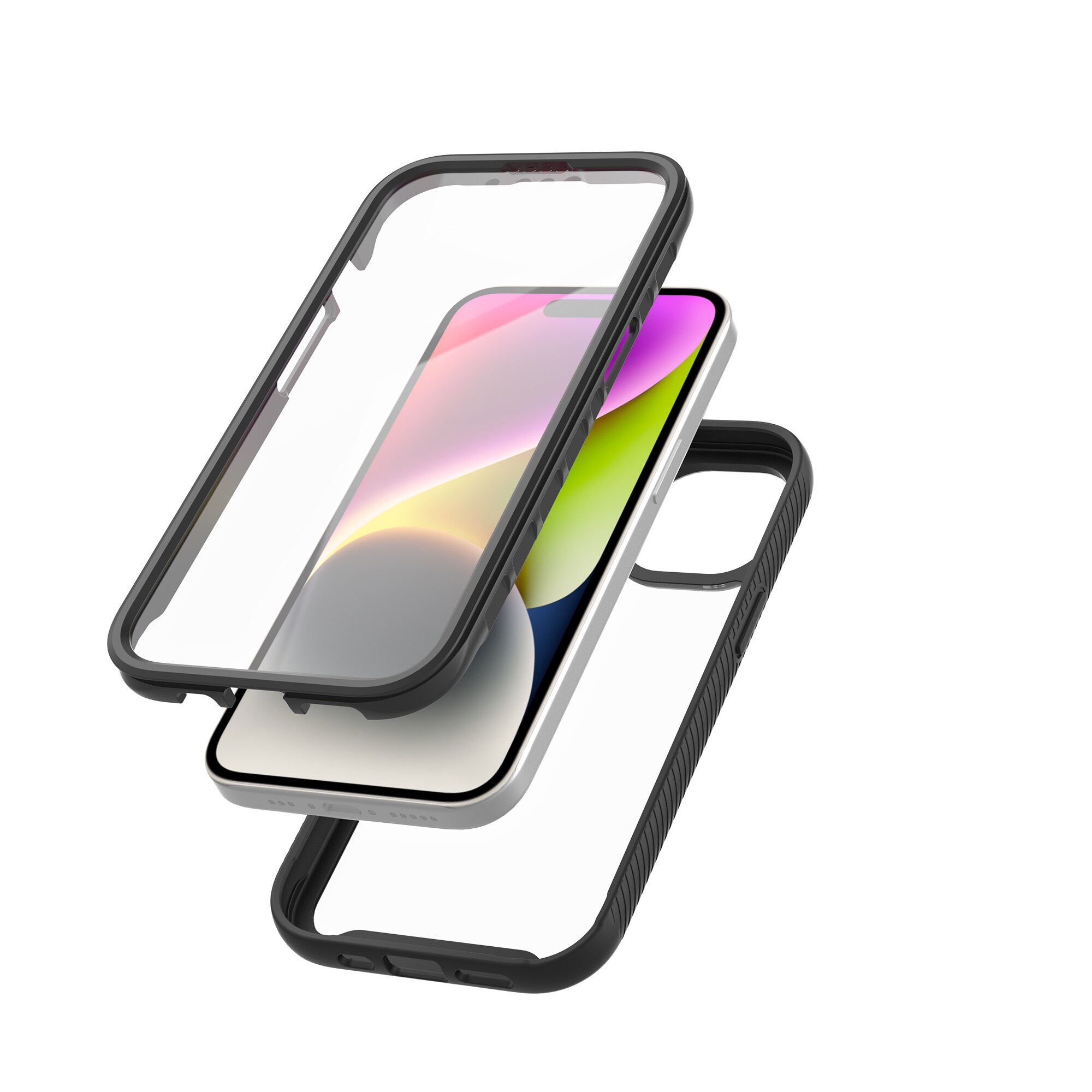 Coque Full Protection iPhone 15, Noir