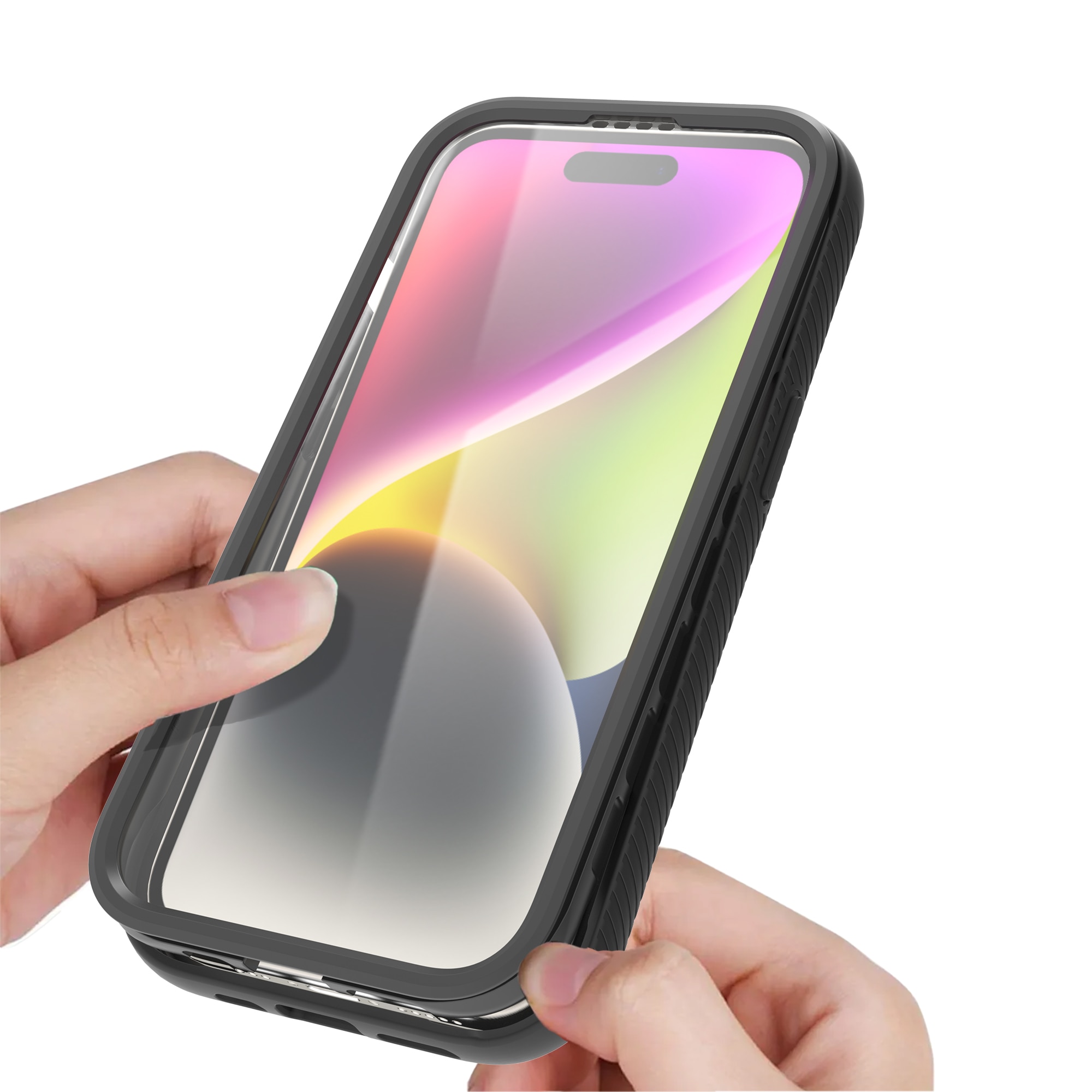 Coque Full Protection iPhone 15, Noir