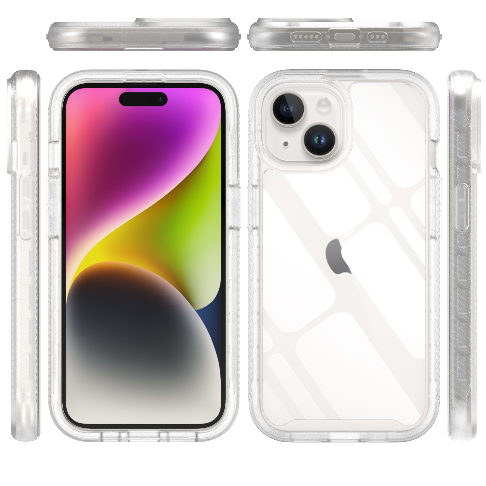 Coque Full Protection iPhone 15, Transparent