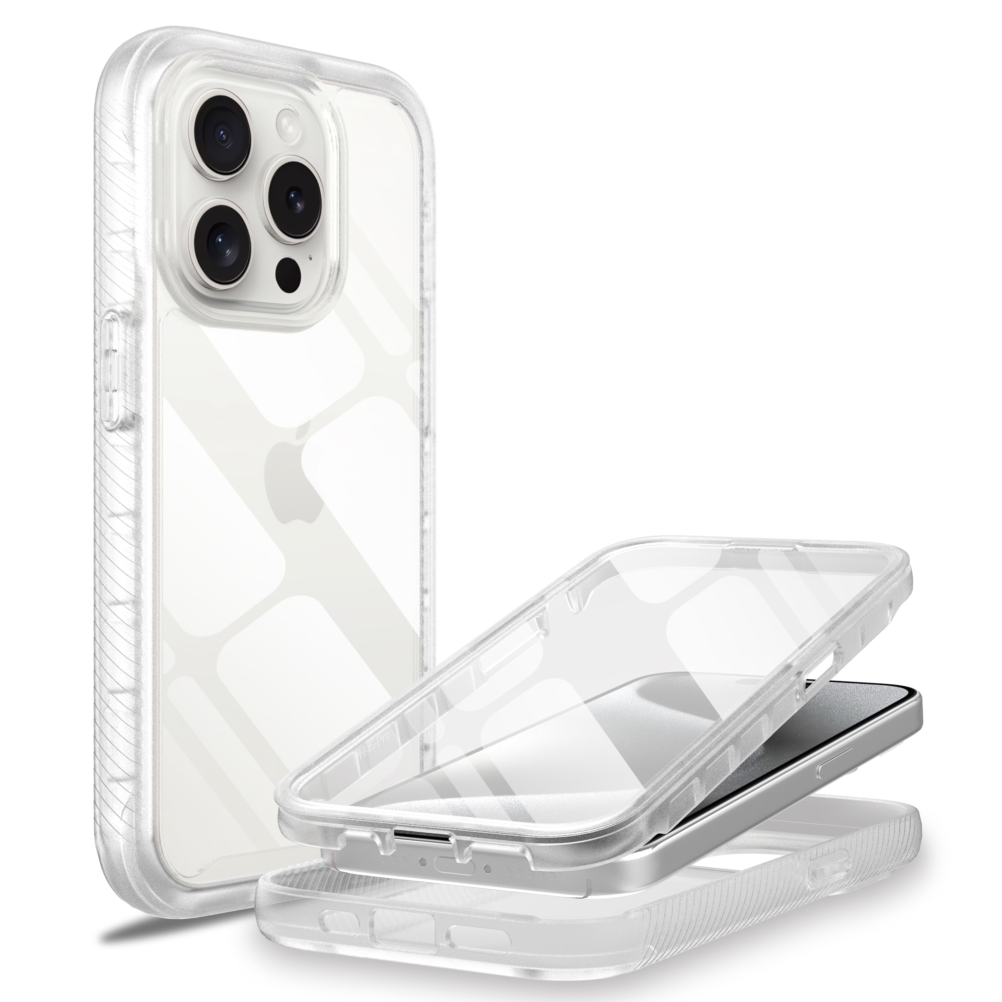 Coque Full Protection iPhone 15 Pro Max, Transparent